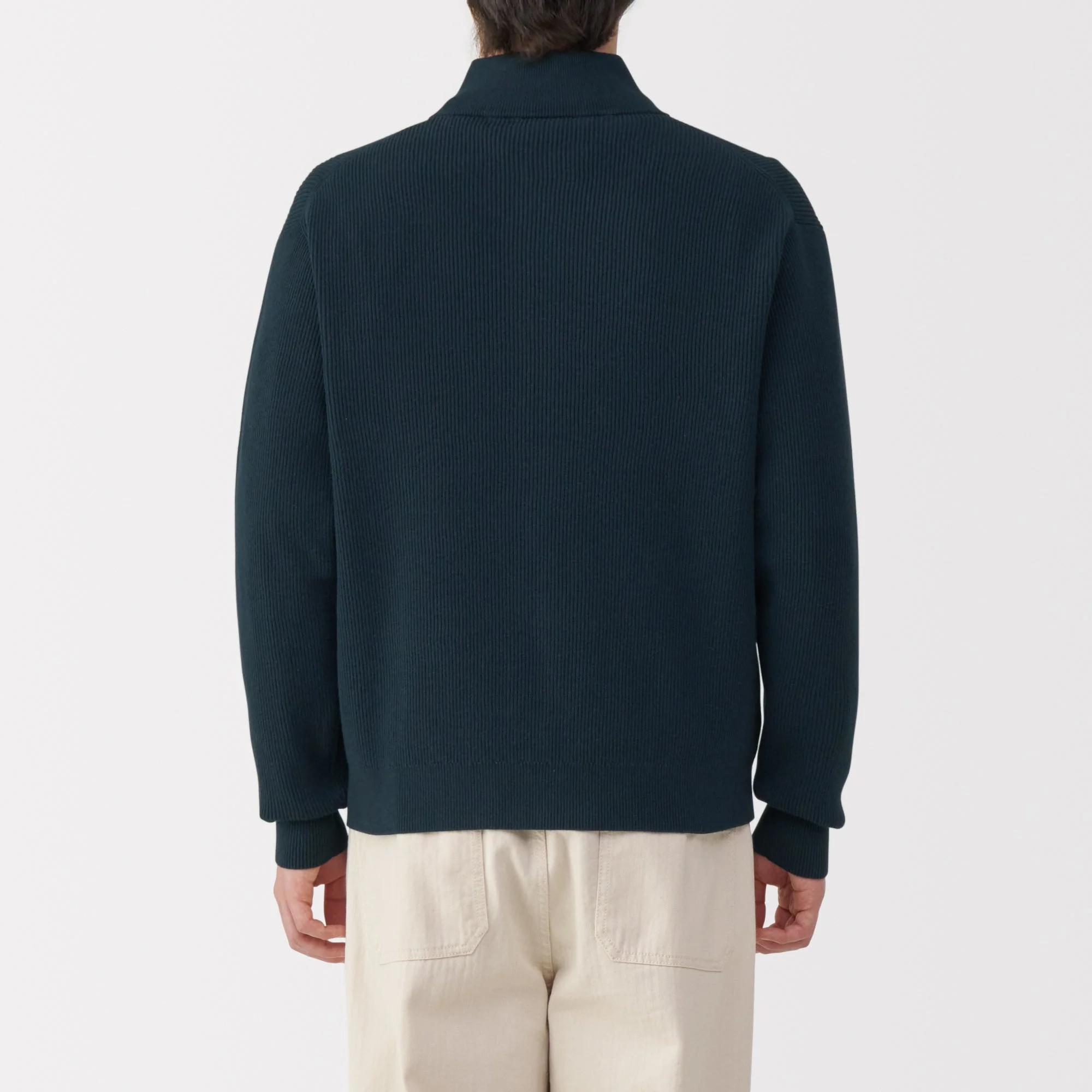 Men's Ribbed Full Zip Cardigan - Image 20