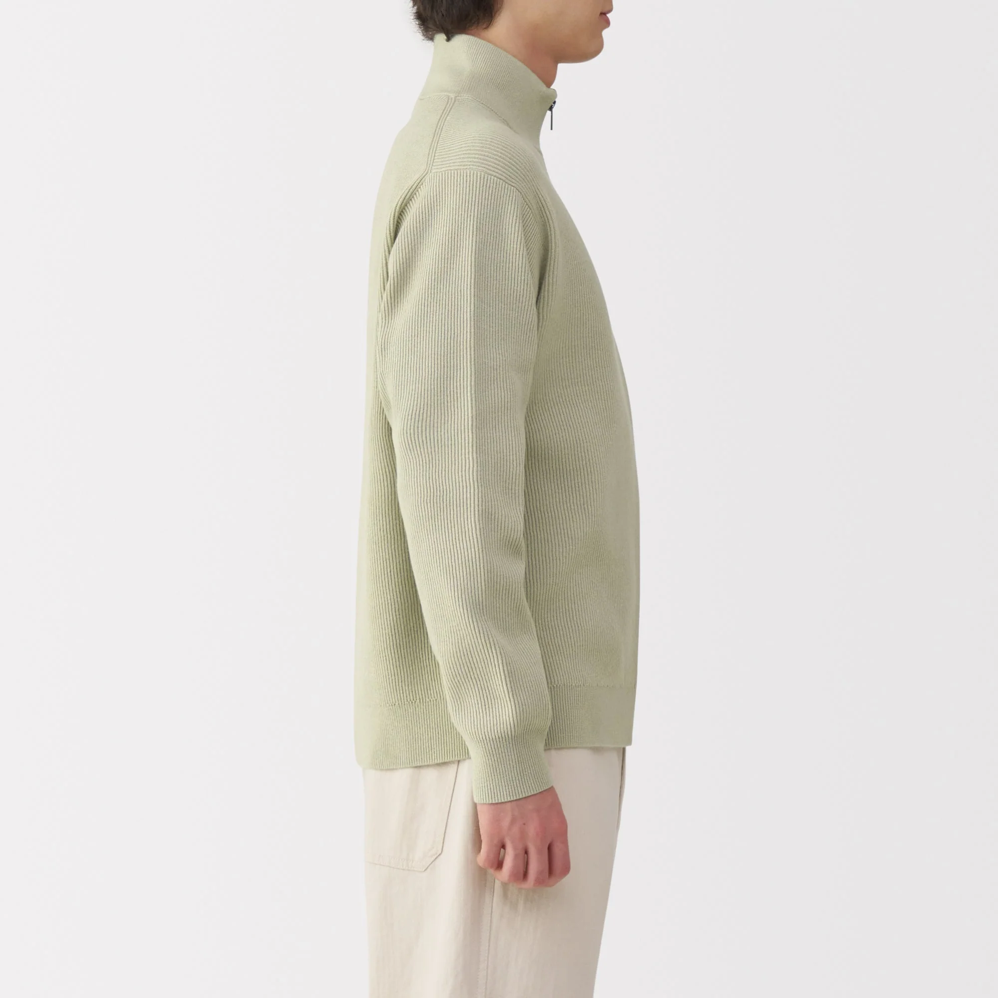 Men's Ribbed Full Zip Cardigan - Image 26