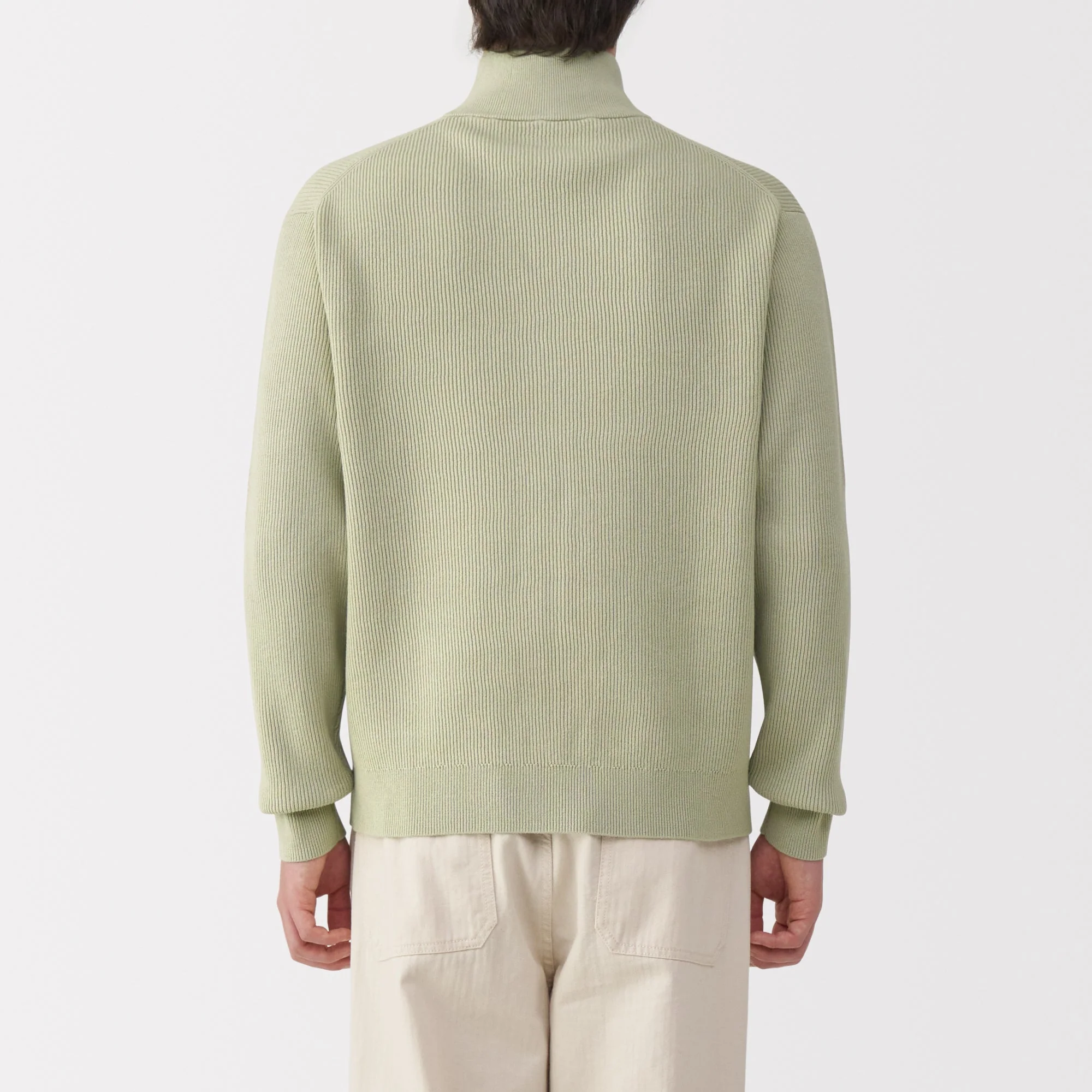 Men's Ribbed Full Zip Cardigan - Image 27