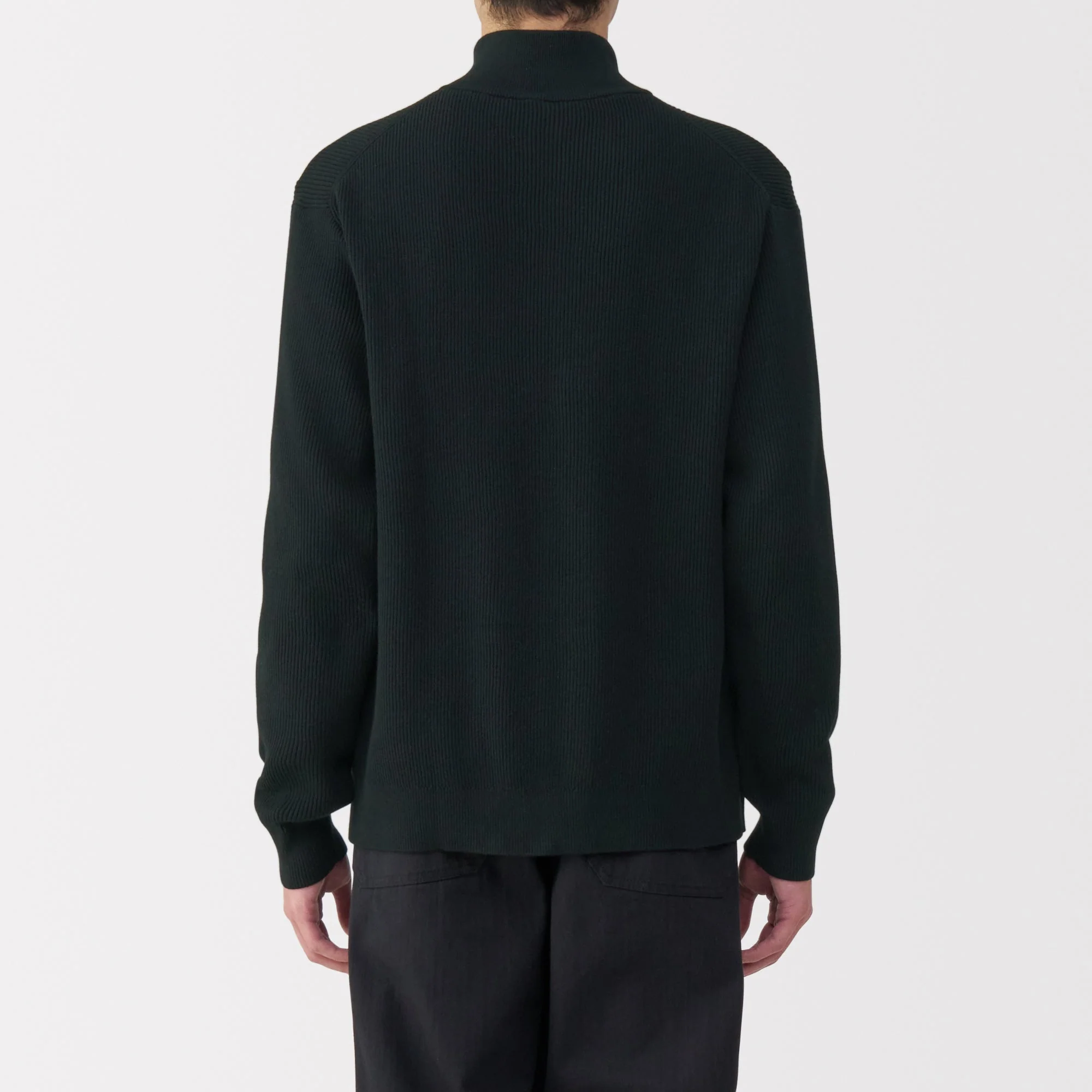 Men's Ribbed Full Zip Cardigan - Image 6