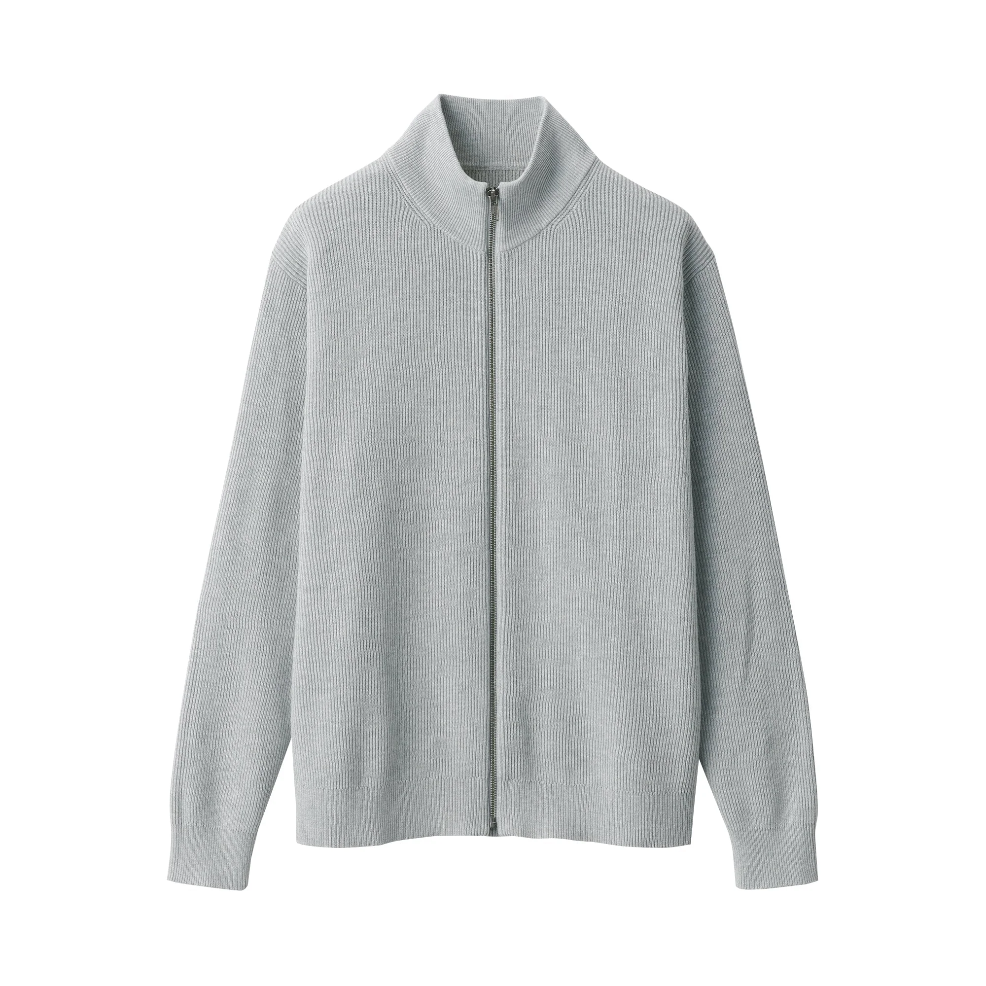 Men's Ribbed Full Zip Cardigan - Image 9