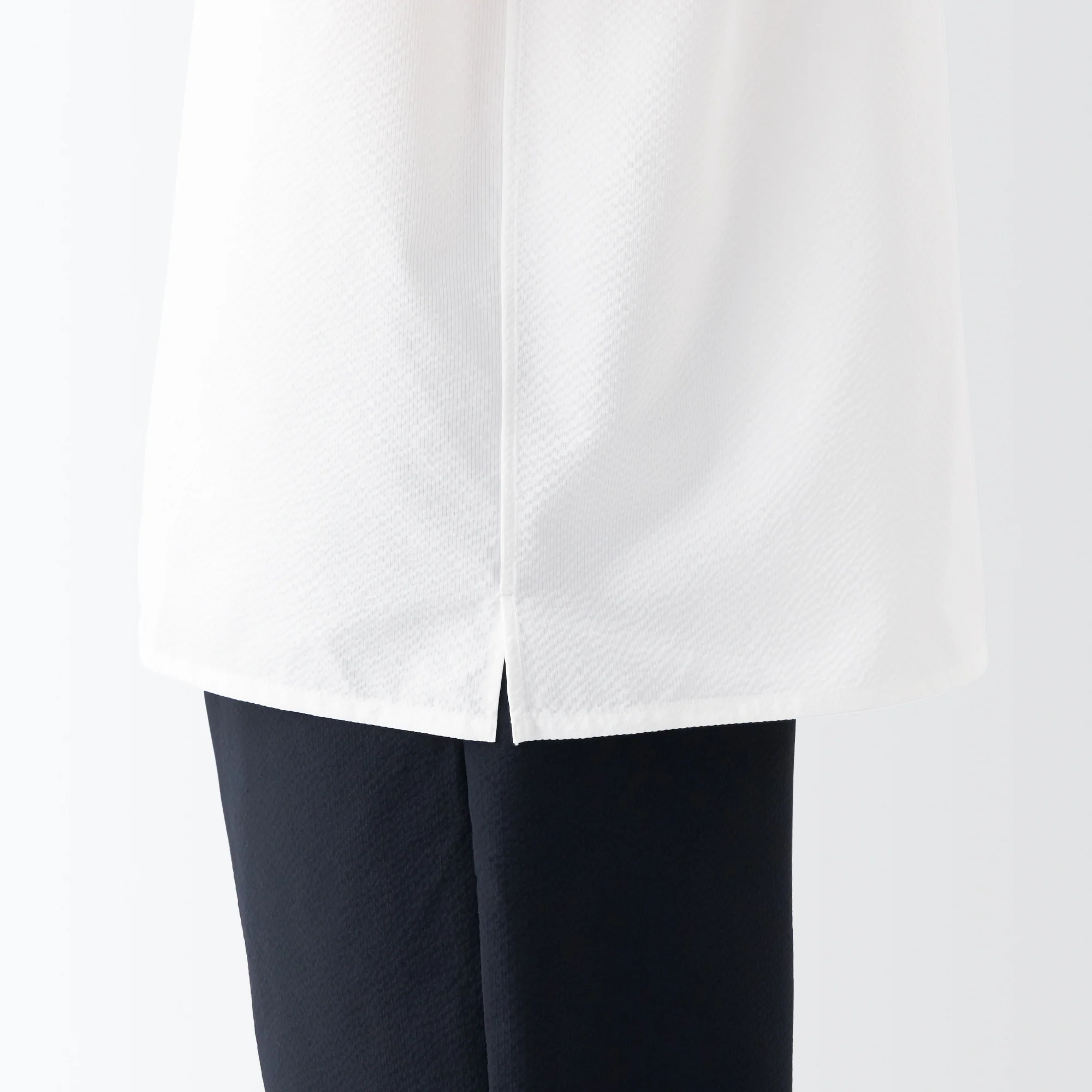 Men's Seersucker Open Collar Short Sleeve Shirt - Image 17