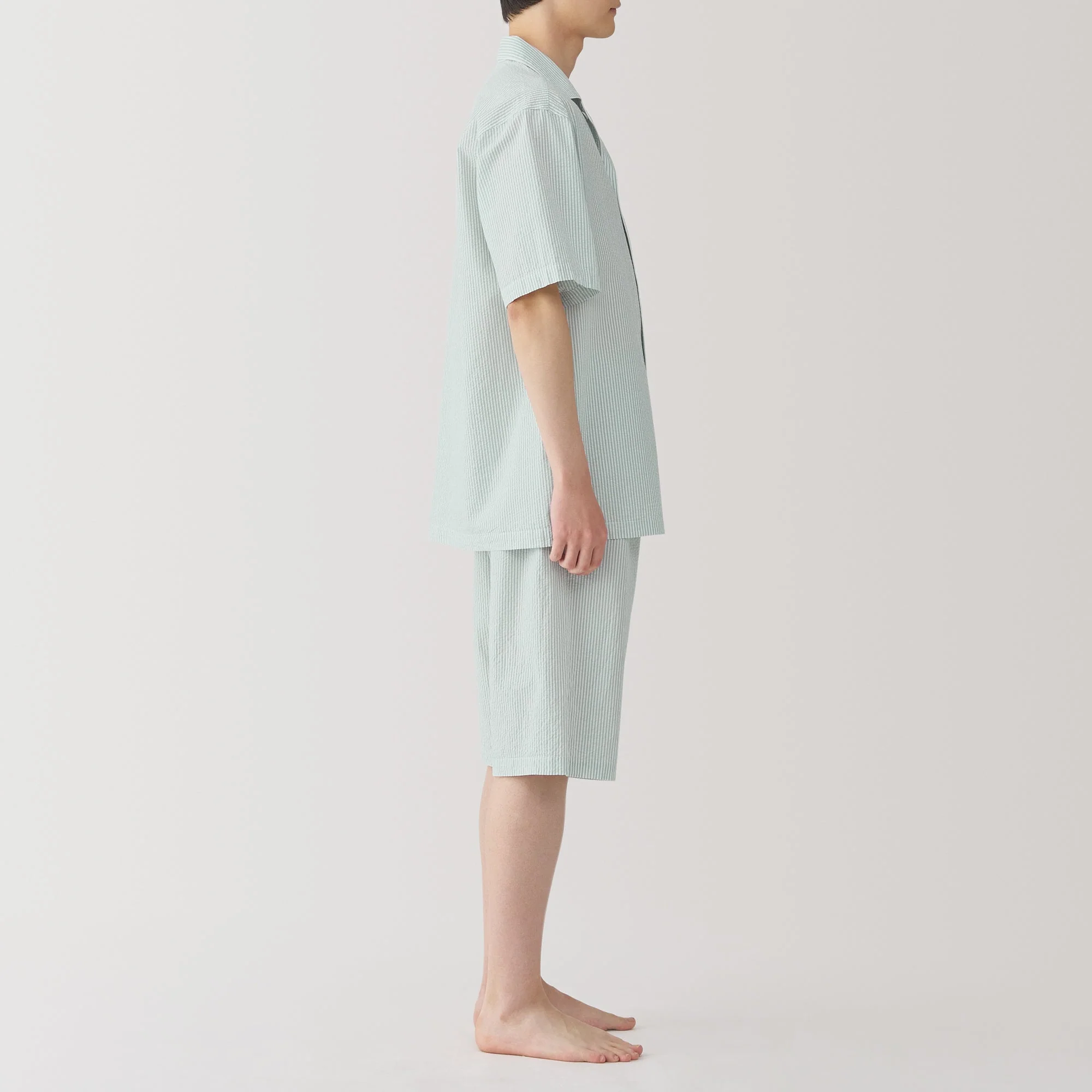 Men's Side Seamless Seersucker Pajamas - Image 16