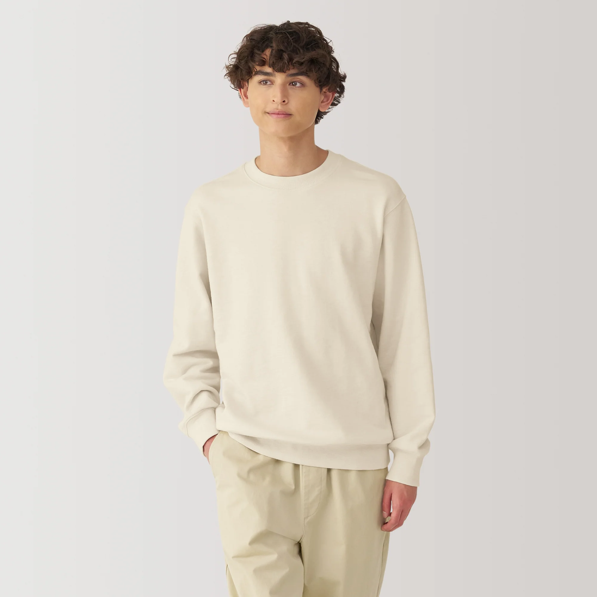 Men's Slub Jersey Crewneck Pullover - Image 17