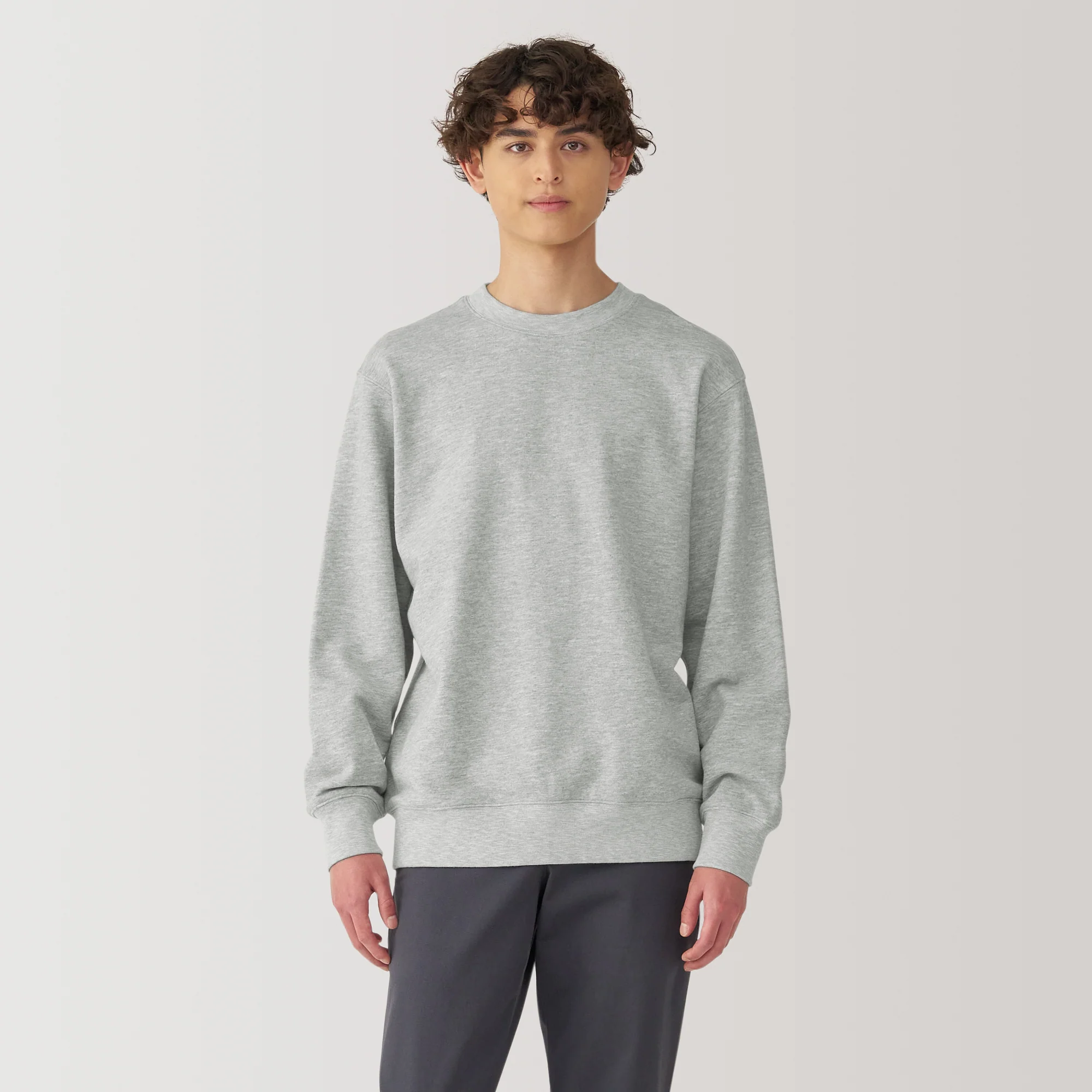 Men's Slub Jersey Crewneck Pullover - Image 3
