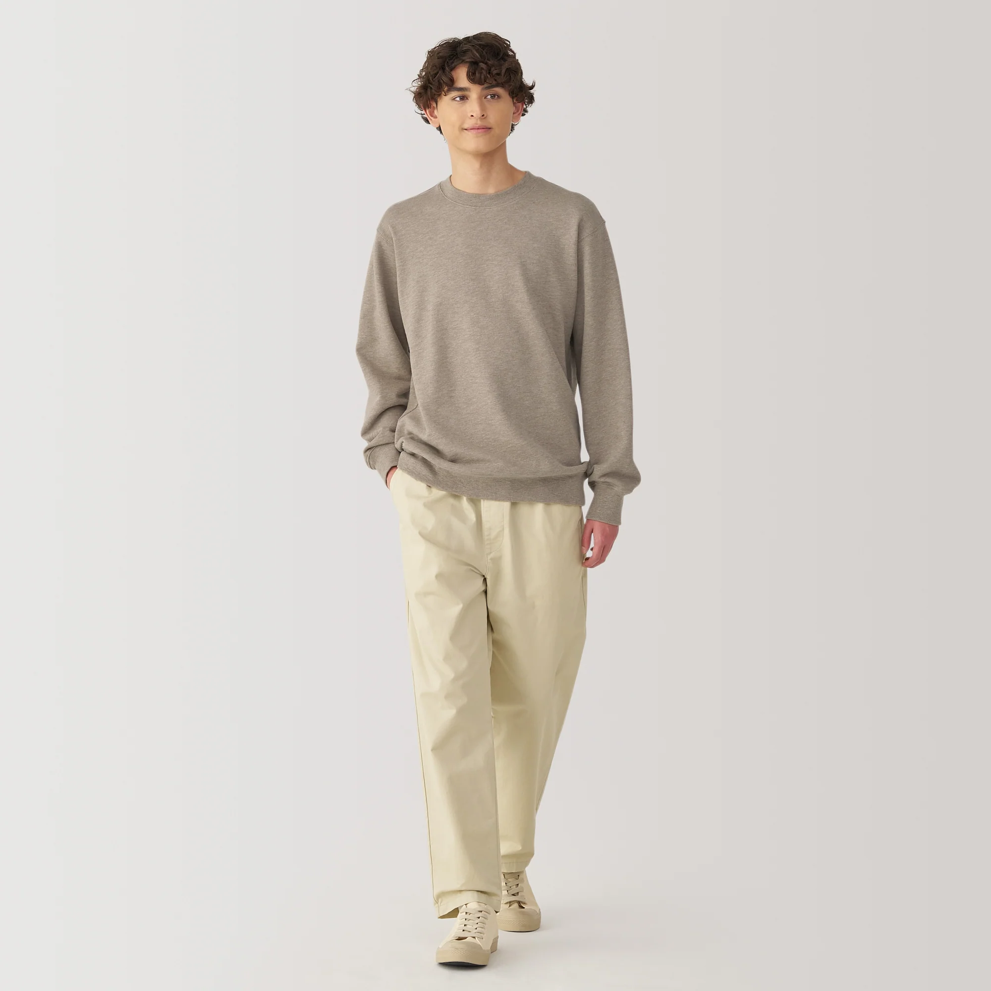 Men's Slub Jersey Crewneck Pullover - Image 32