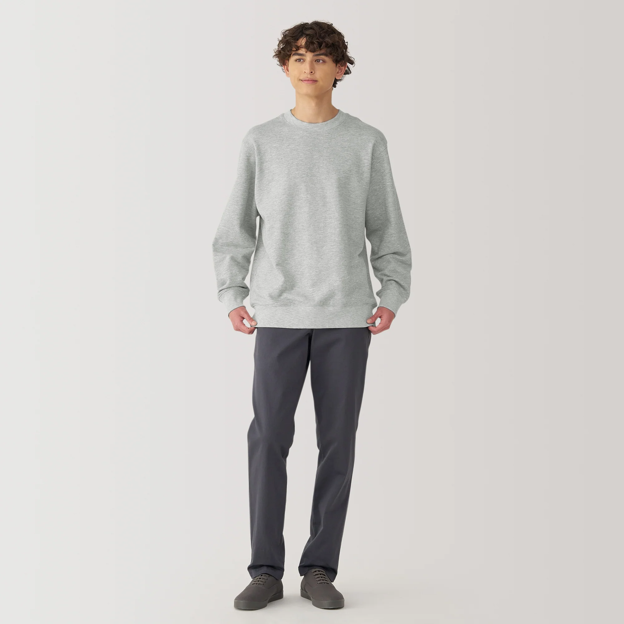Men's Slub Jersey Crewneck Pullover - Image 4