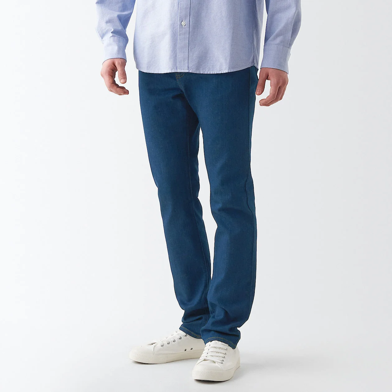 Men's Stretch Denim Slim Pants Blue (L30") - Image 3