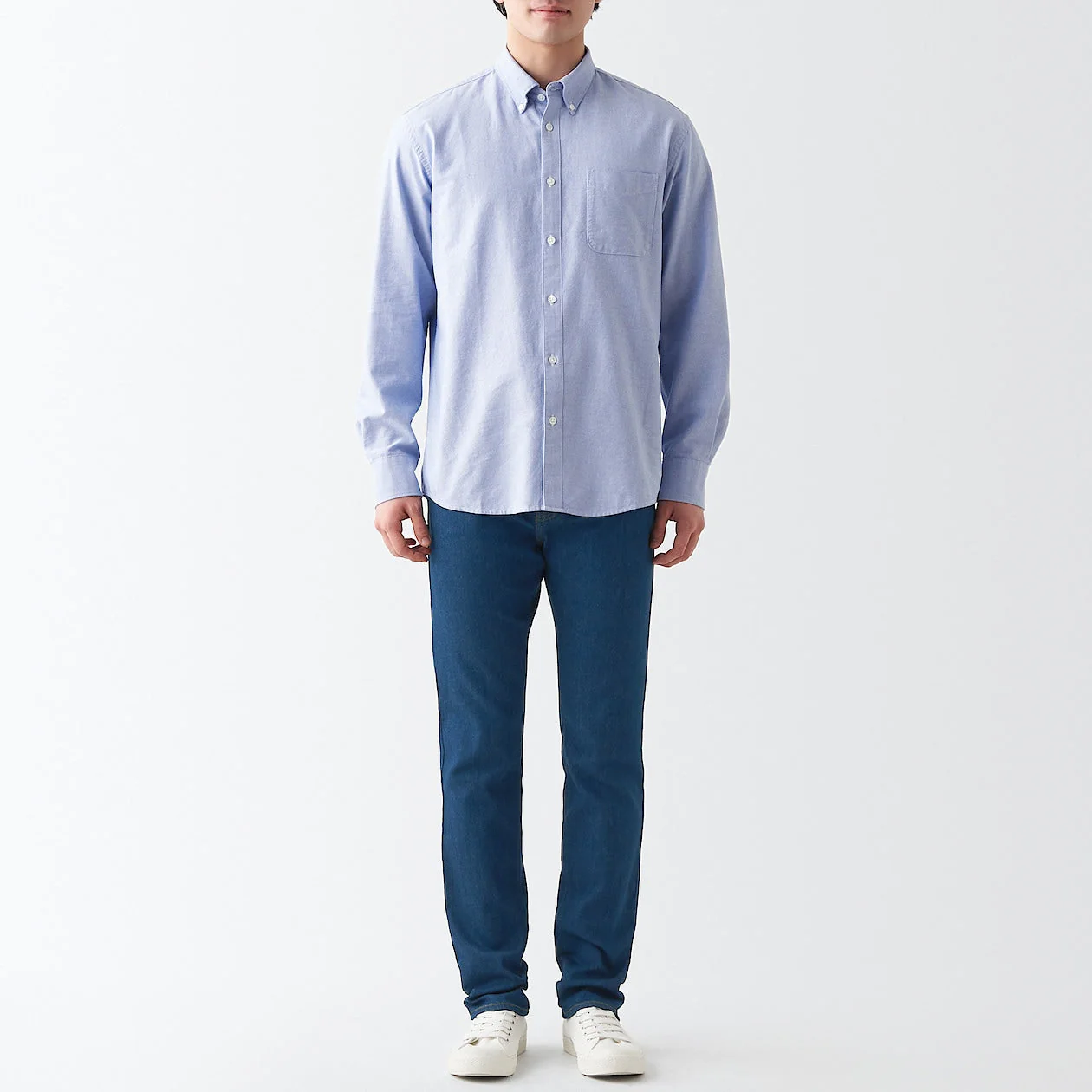 Men's Stretch Denim Slim Pants Blue (L30") - Image 4