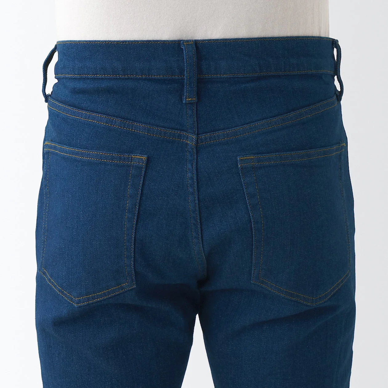 Men's Stretch Denim Slim Pants Blue (L30") - Image 8
