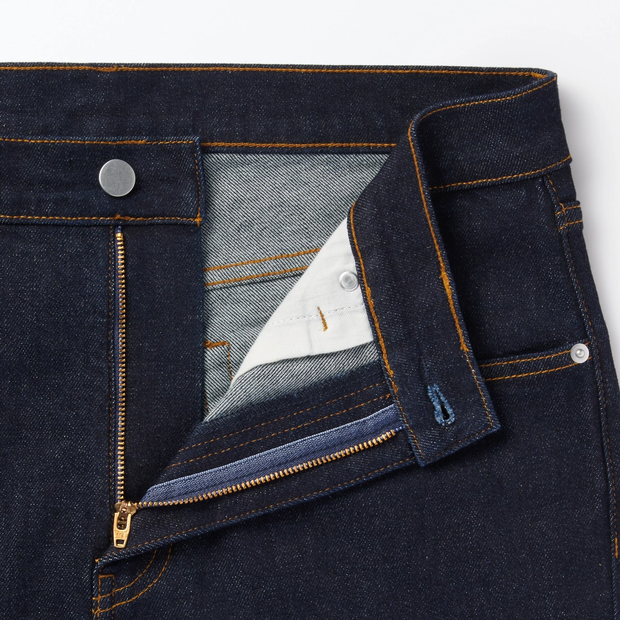 Men's Stretch Denim Slim Pants Dark Navy (L 30inch / 76cm) - Image 9