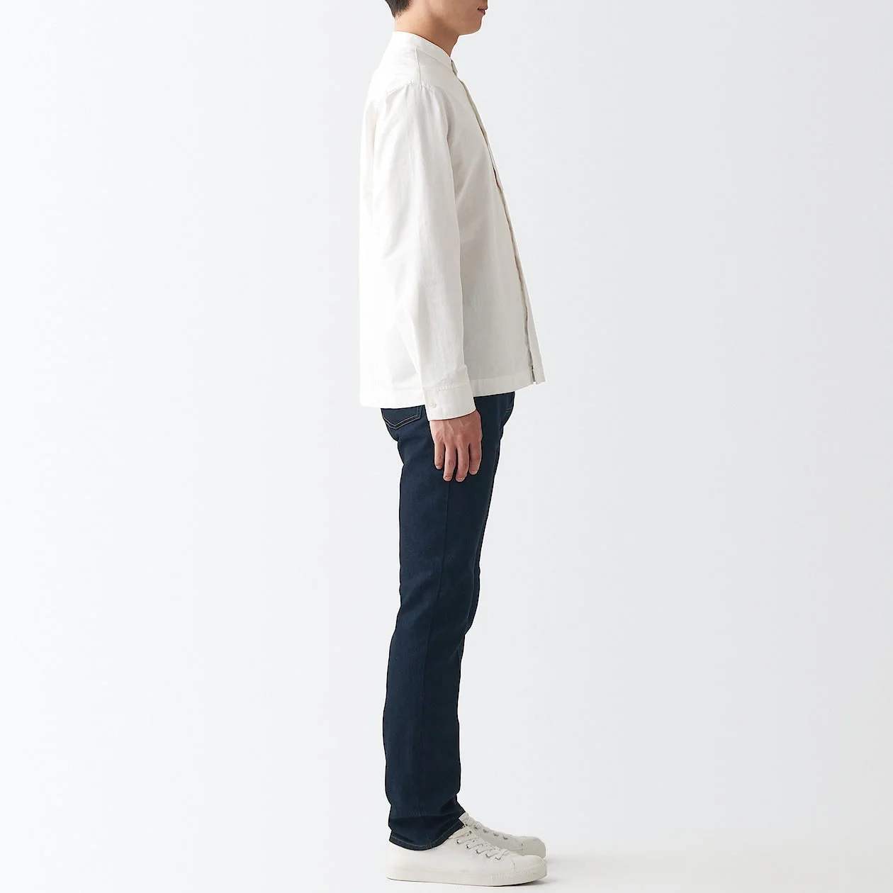 Men's Stretch Denim Slim Pants Dark Navy (L32") - Image 6