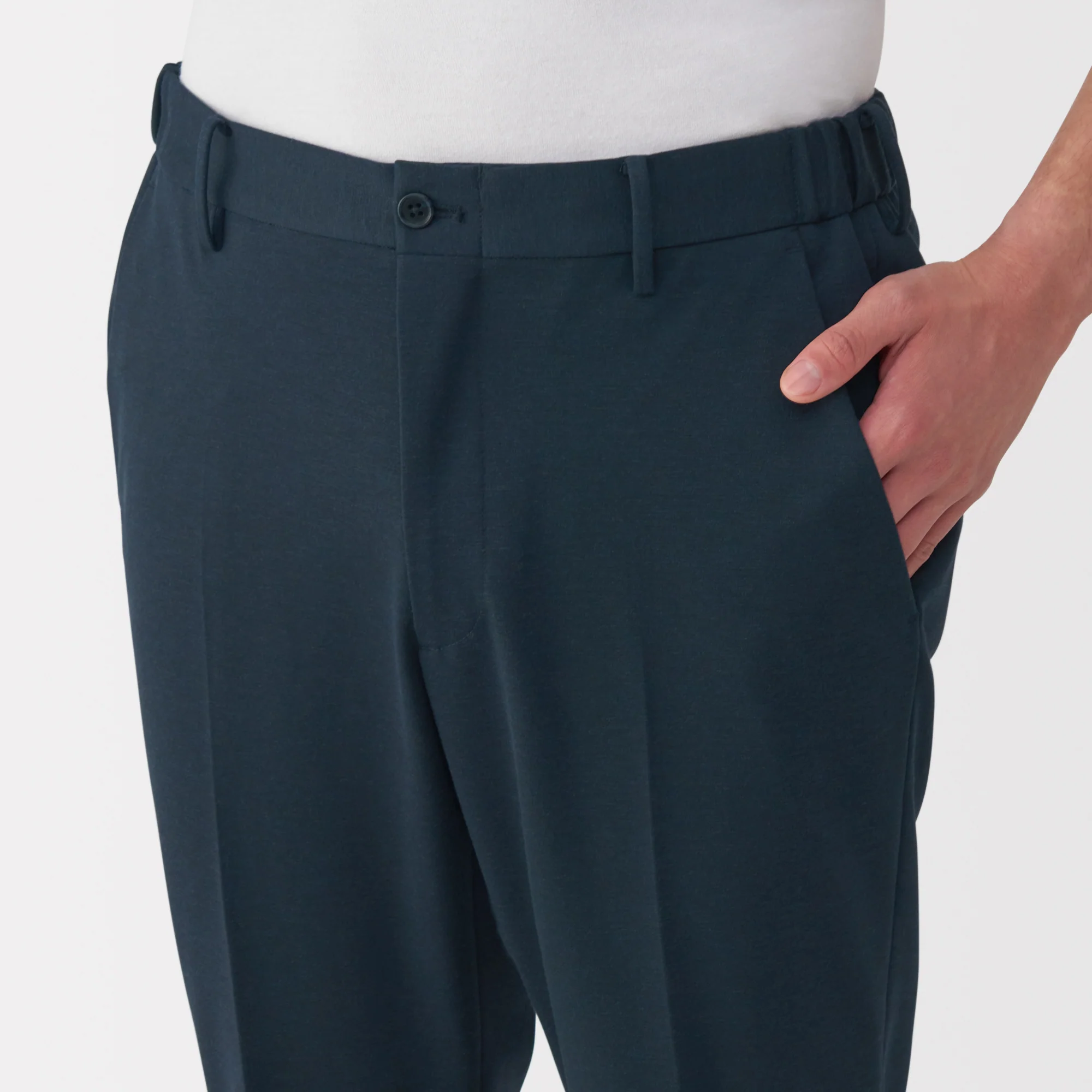 Men's Stretch Jersey Pants with No Darts - Image 27