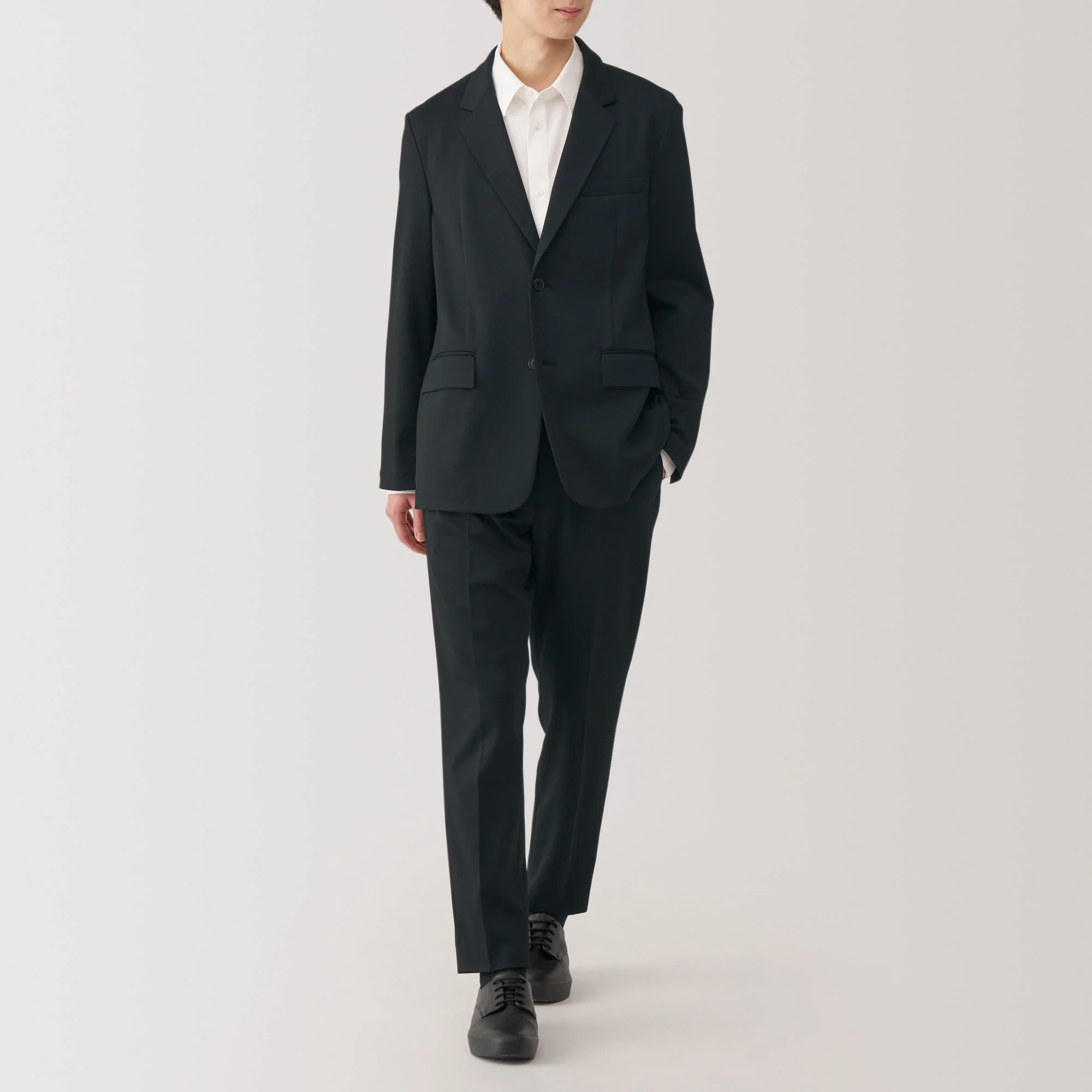 Men's Stretch Jersey Pants with No Darts - Image 4