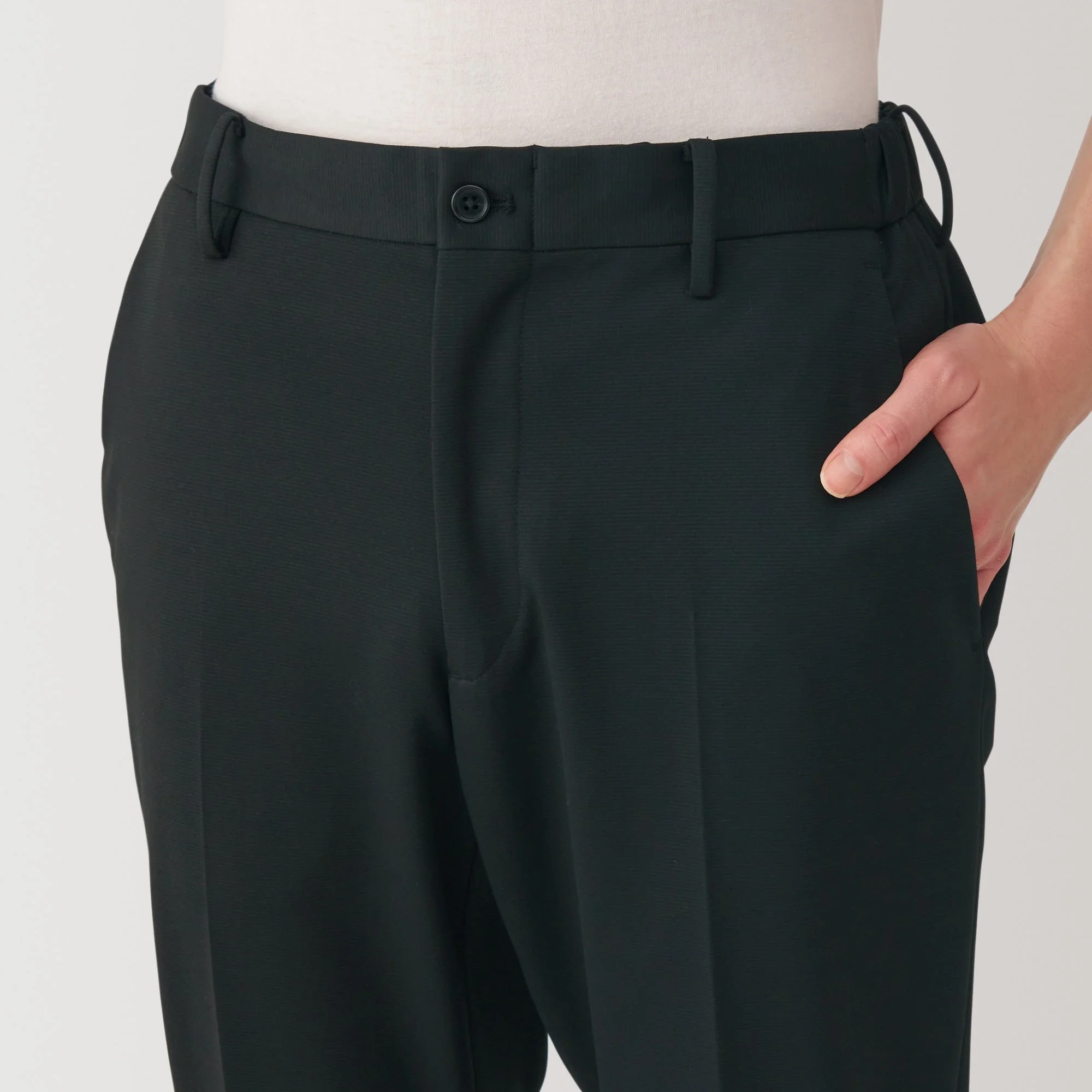 Men's Stretch Jersey Pants with No Darts - Image 7