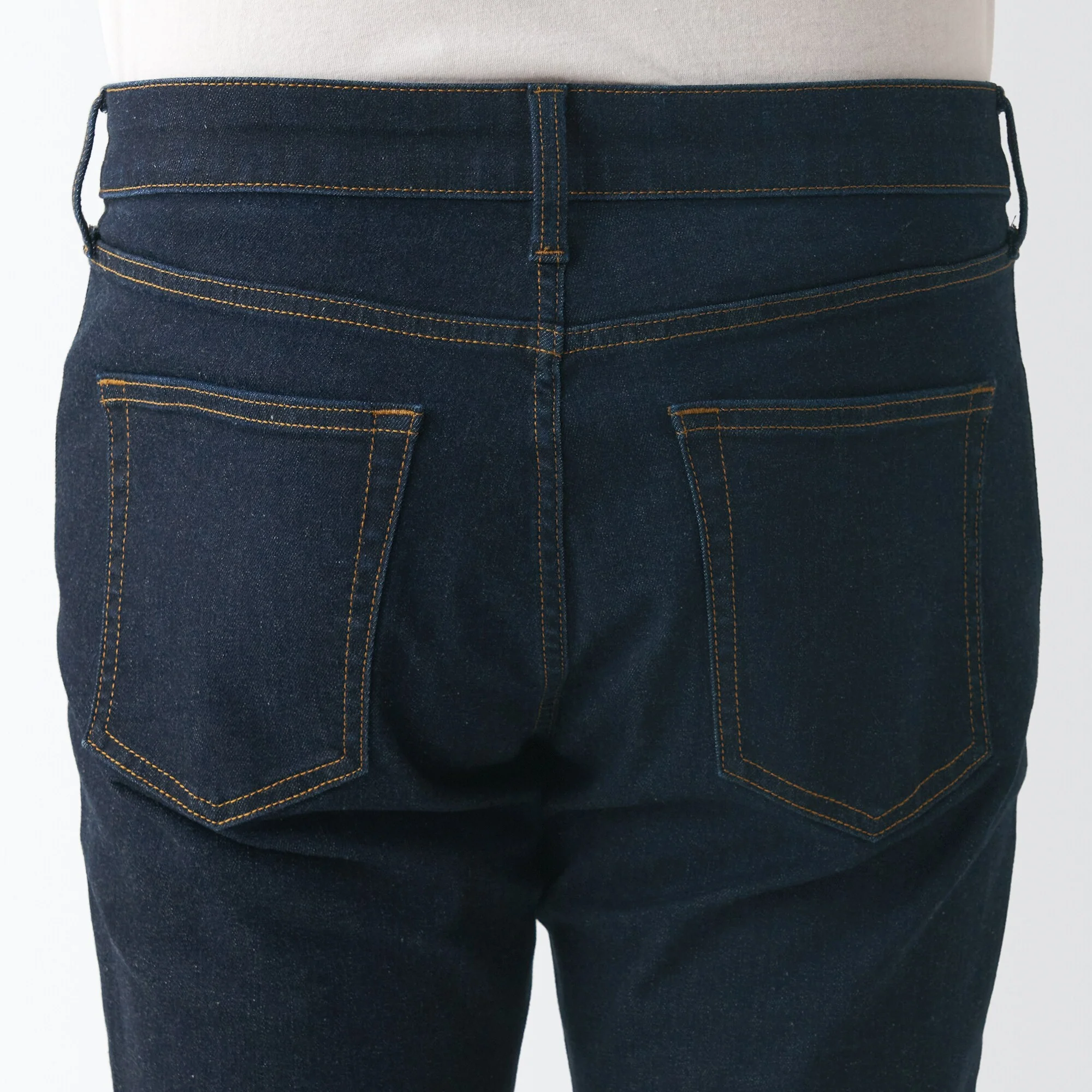 Men's Super Stretch Denim Skinny Pants Dark Navy (L32") - Image 9