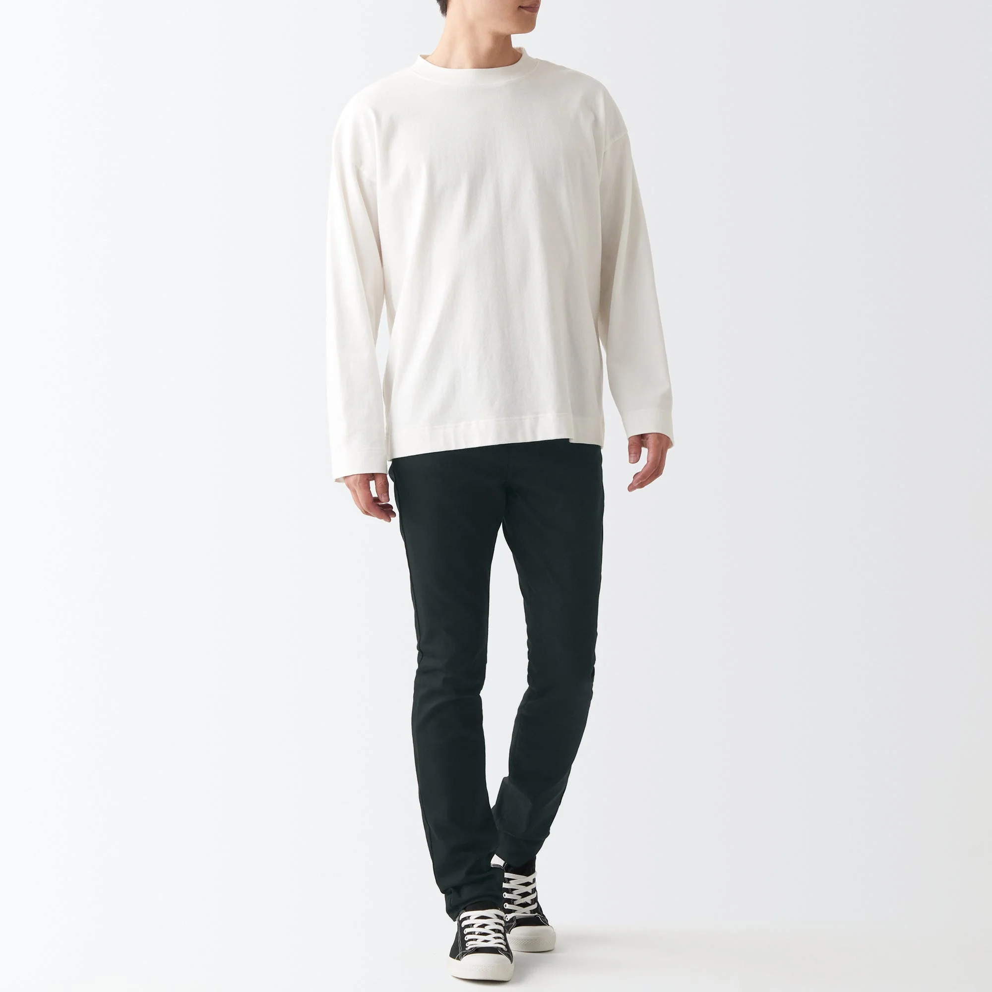 Men's Super Stretch Denim Skinny Pants Black (L 32inch / 82cm) - Image 3