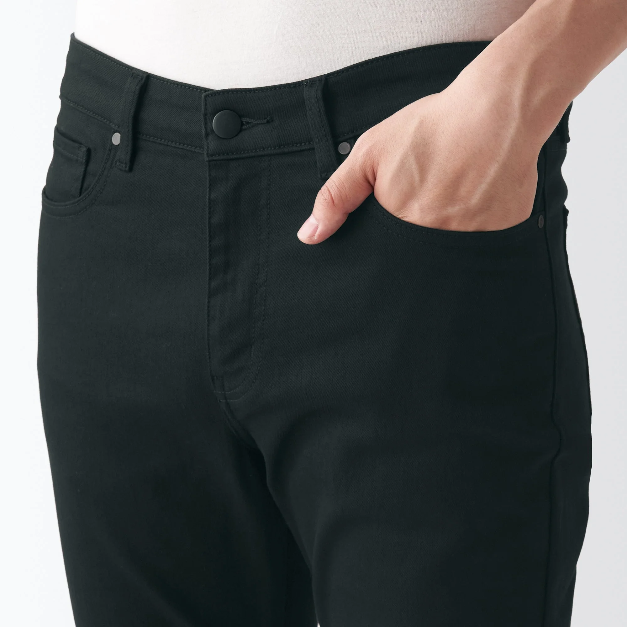 Men's Super Stretch Denim Skinny Pants Black (L32") - Image 7