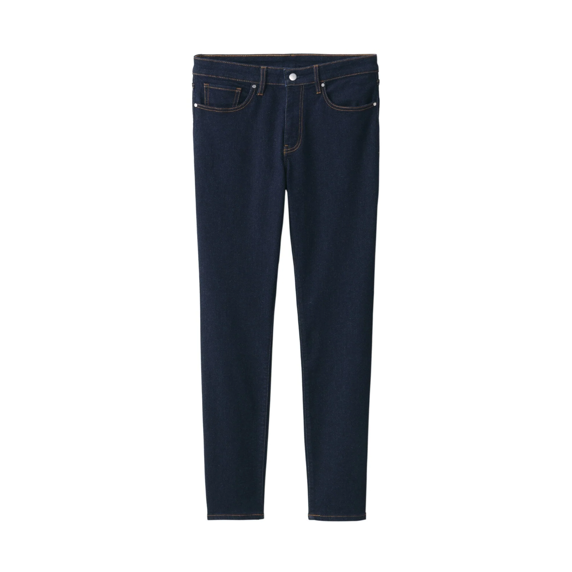 Men's Super Stretch Denim Skinny Pants Dark Navy (L30") - Image 2