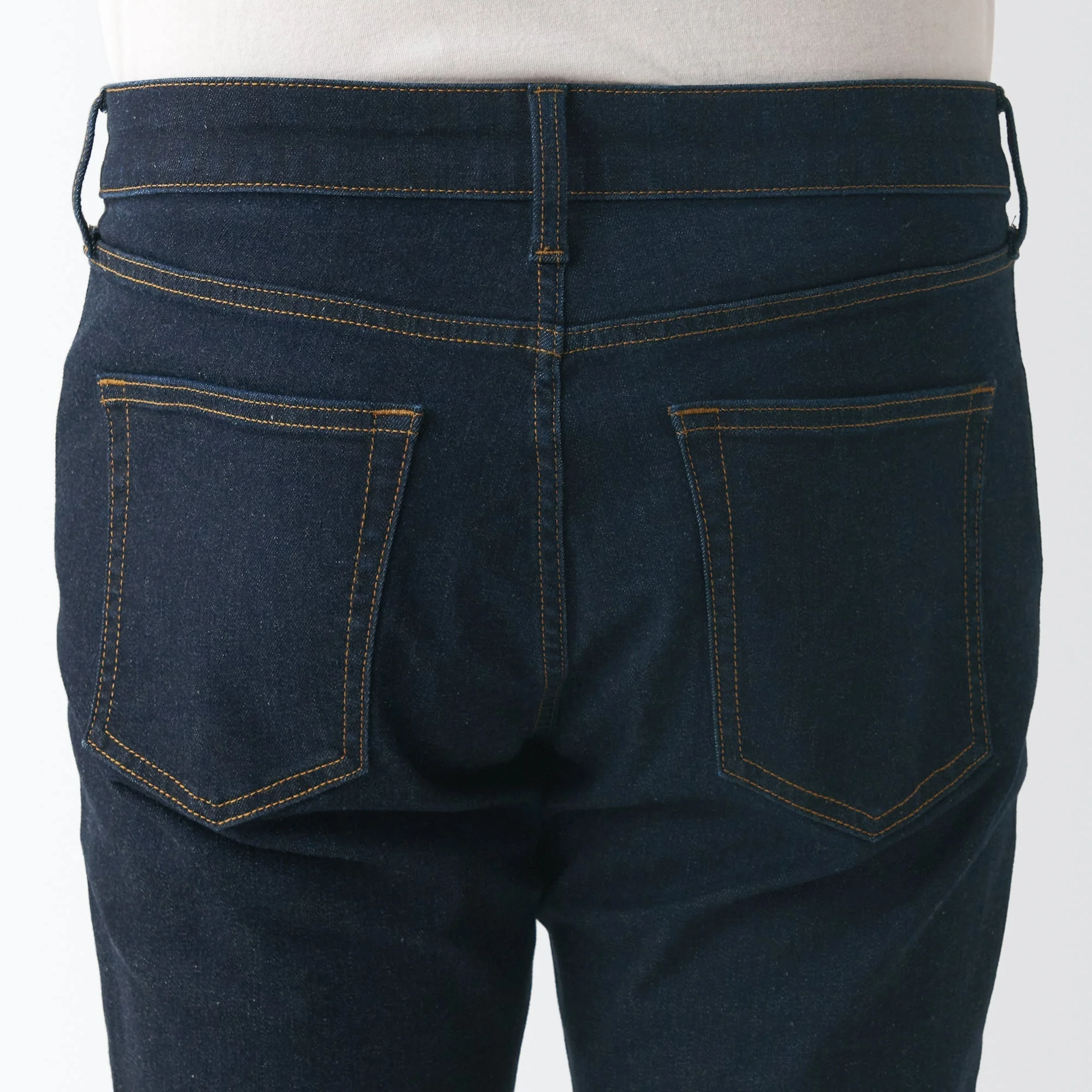 Men's Super Stretch Denim Skinny Pants Dark Navy (L32") - Image 8