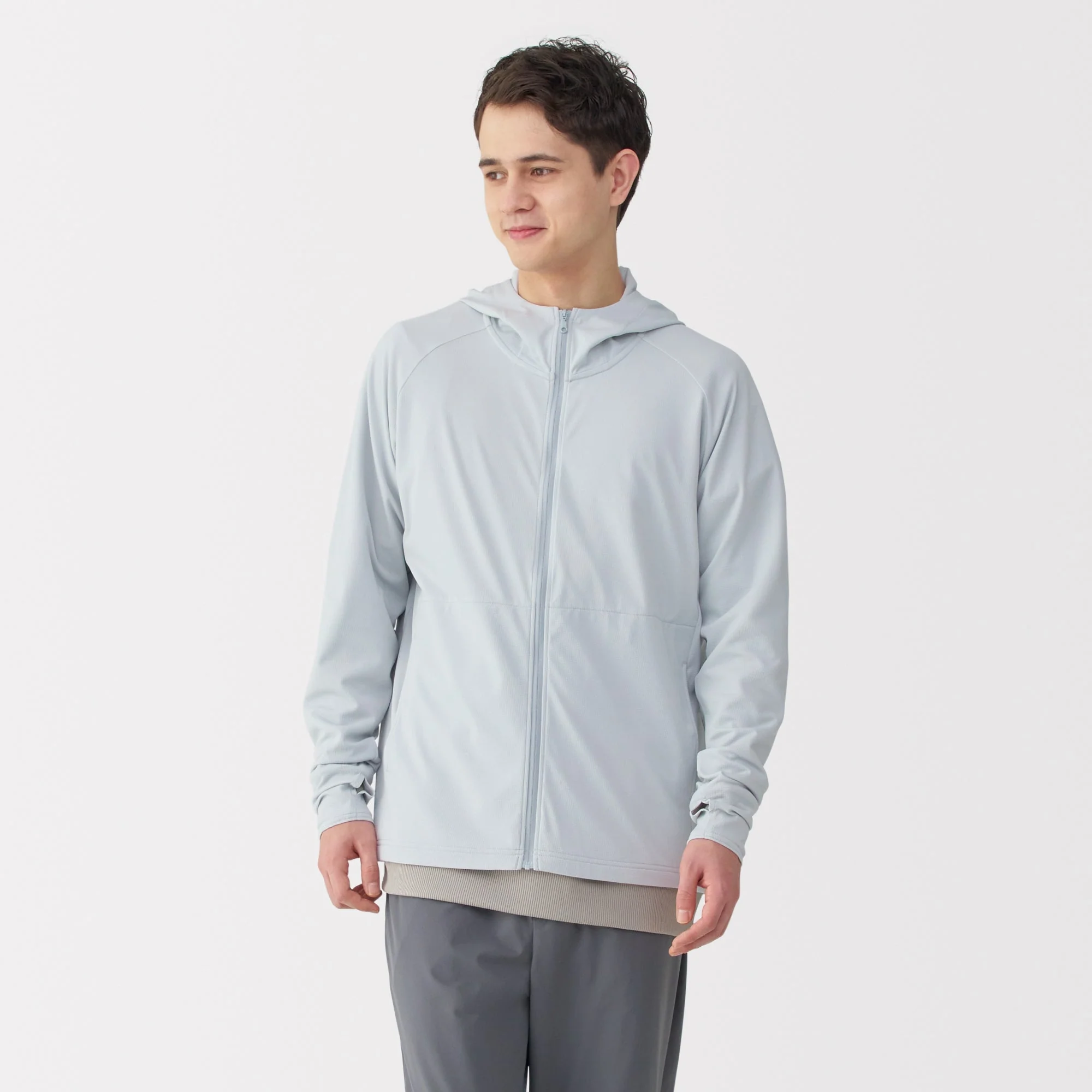 Men's UV Protection Quick Dry Pocketable Zip-Up Hoodie - Image 3