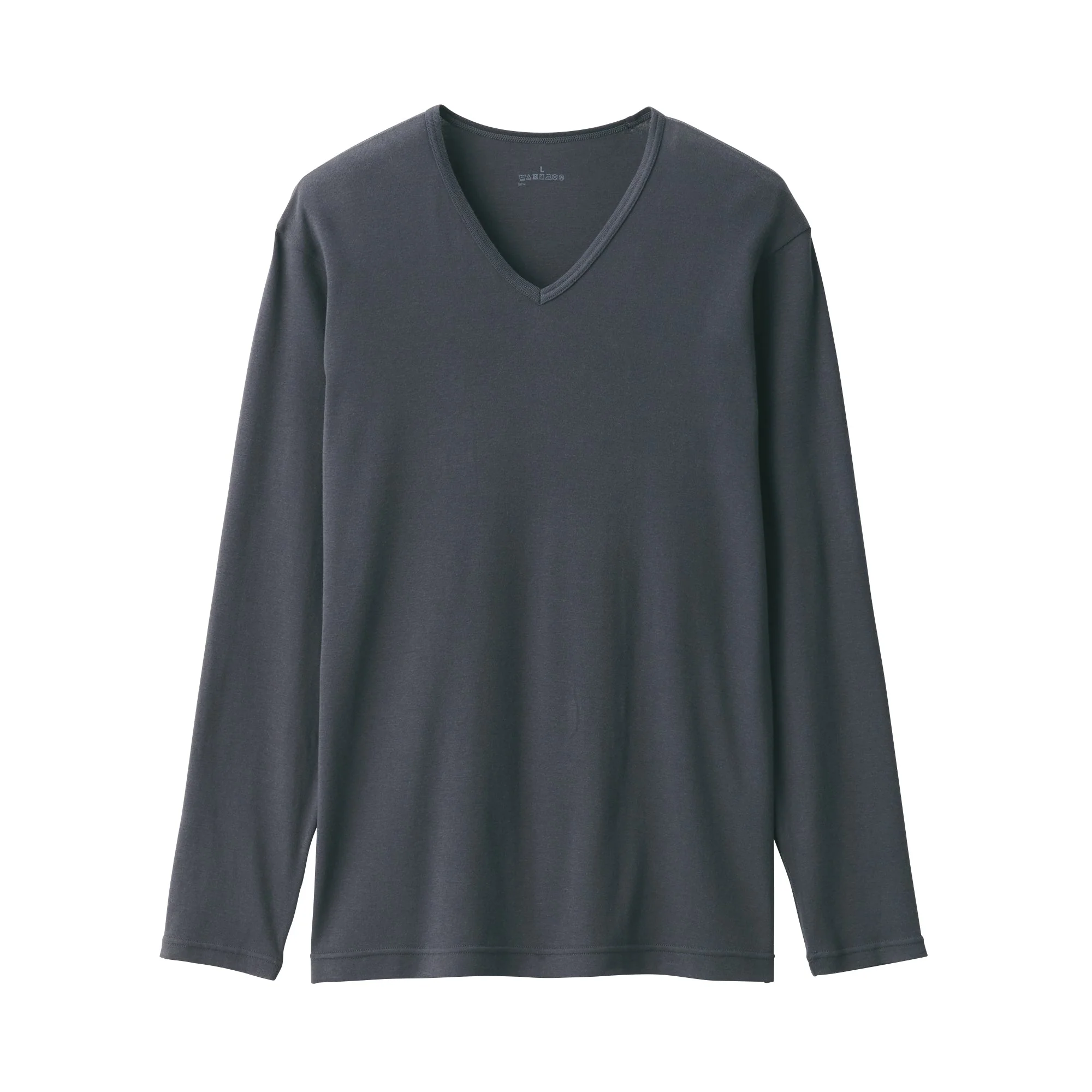 Men's Warm Cotton V-Neck Long Sleeve T-Shirt - Image 2