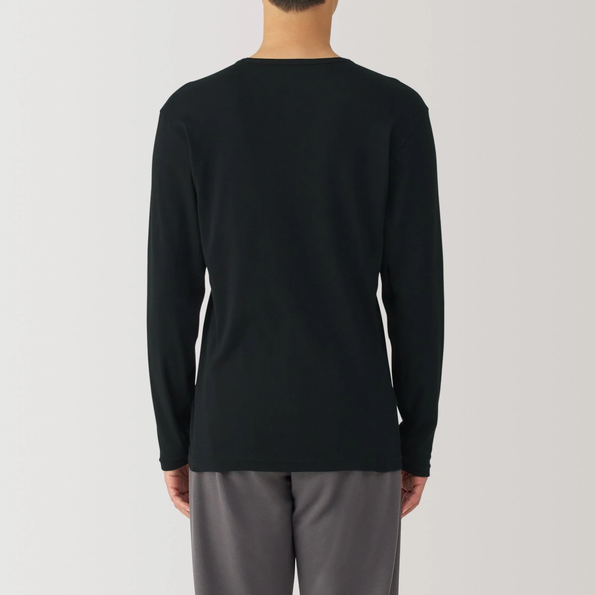 Men's Warm Cotton V-Neck Long Sleeve T-Shirt - Image 20