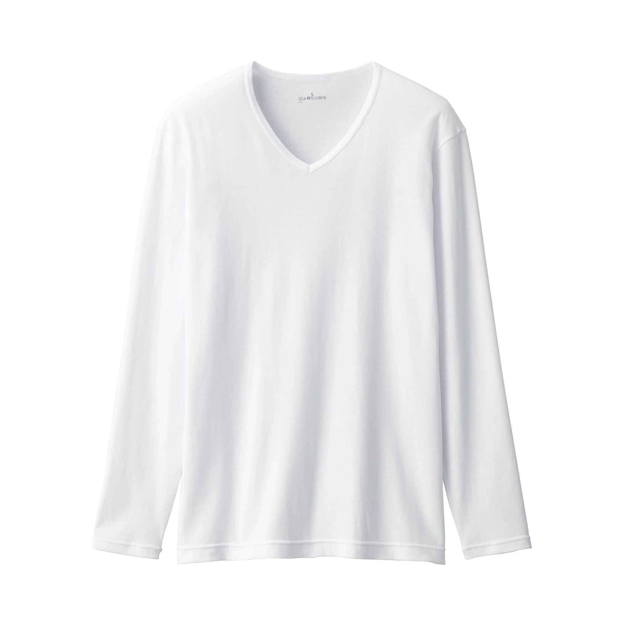 Men's Warm Cotton V-Neck Long Sleeve T-Shirt - Image 9
