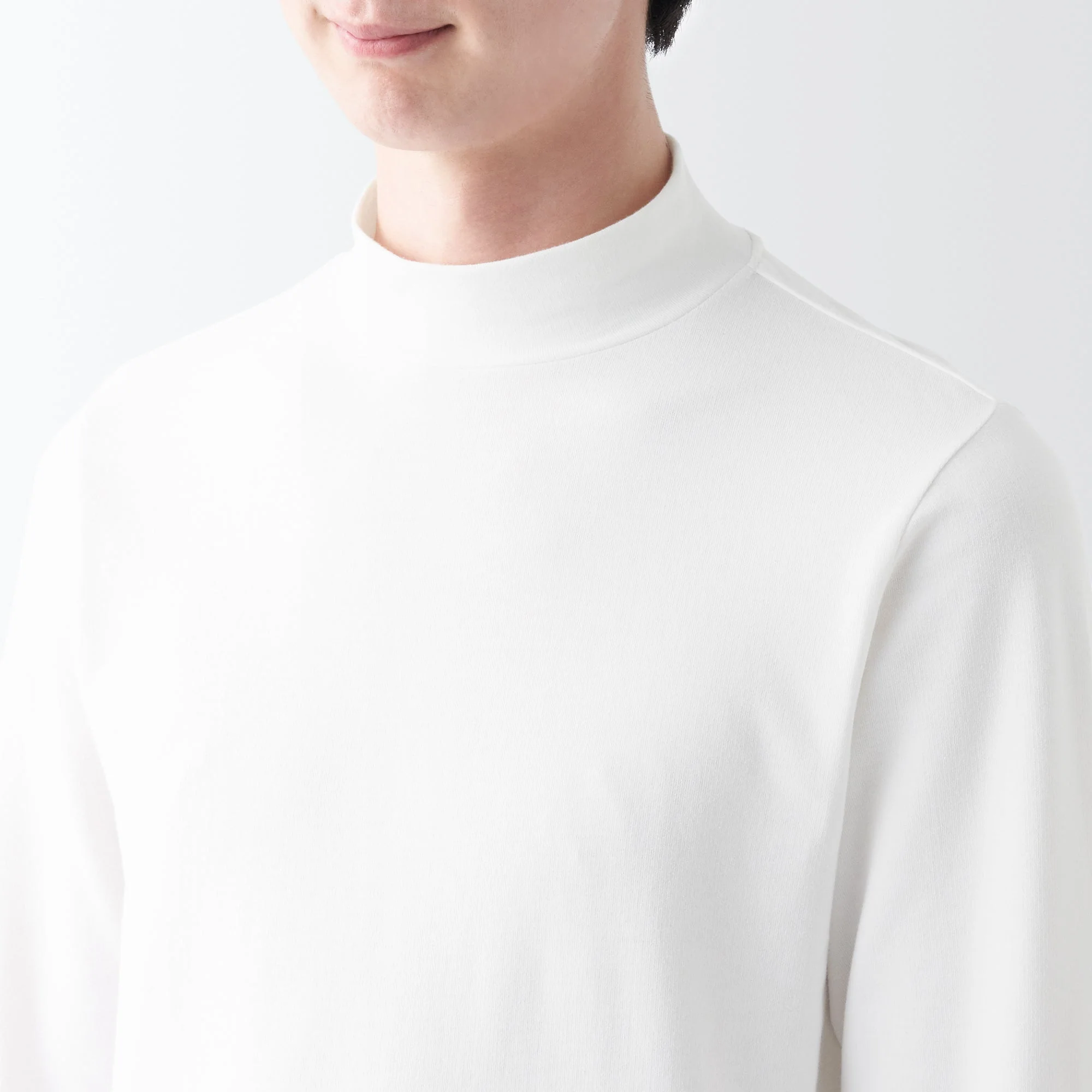 Men's Warm Cotton High Neck Long Sleeve T-Shirt - Image 14