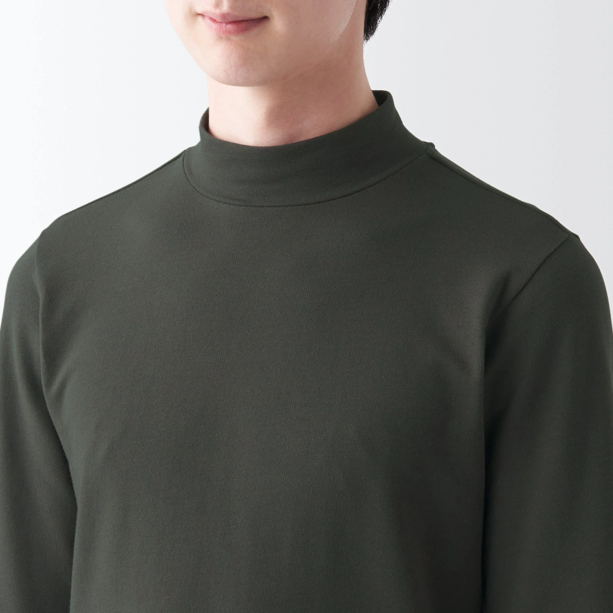 Men's Warm Cotton High Neck Long Sleeve T-Shirt - Image 7