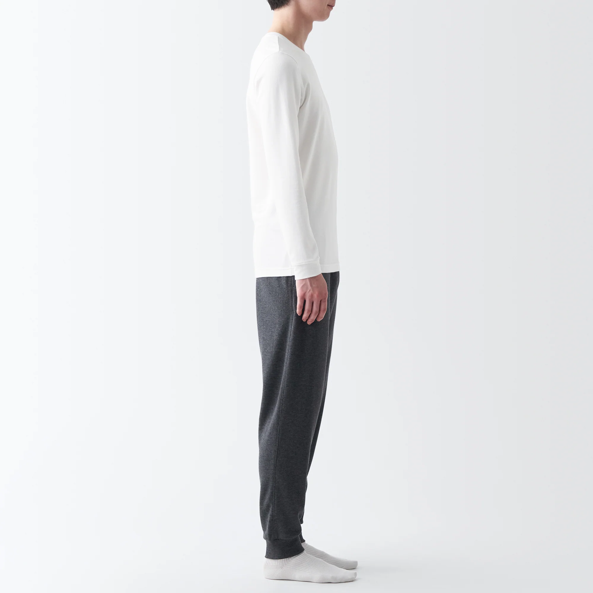 Men's Warm Cotton Crew Neck Long Sleeve T-Shirt - Image 12