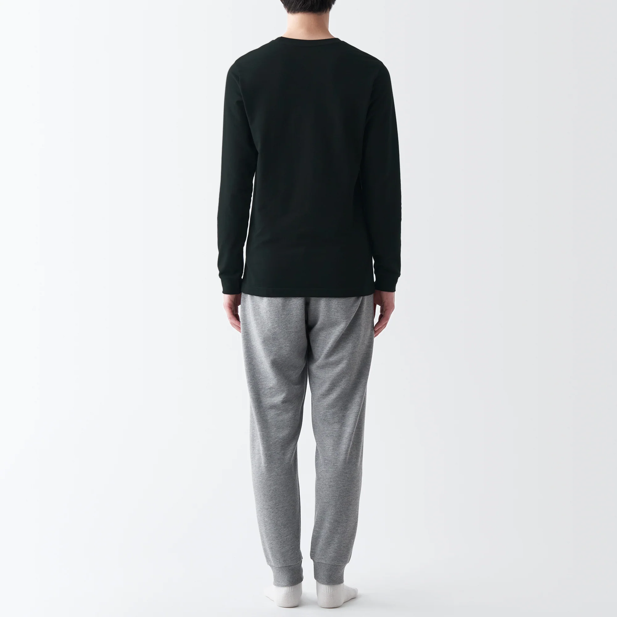Men's Warm Cotton Crew Neck Long Sleeve T-Shirt - Image 20