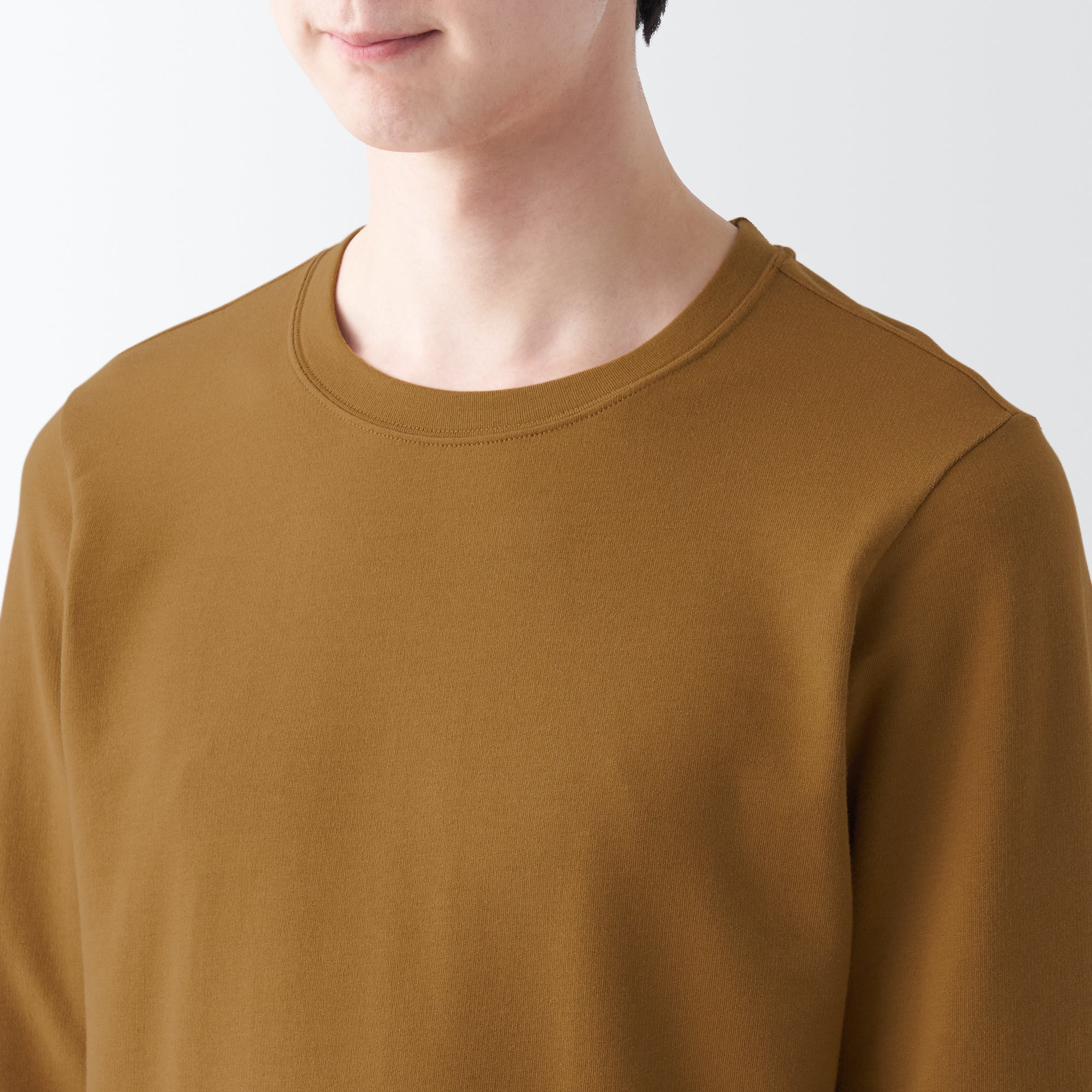 Men's Warm Cotton Crew Neck Long Sleeve T-Shirt - Image 35