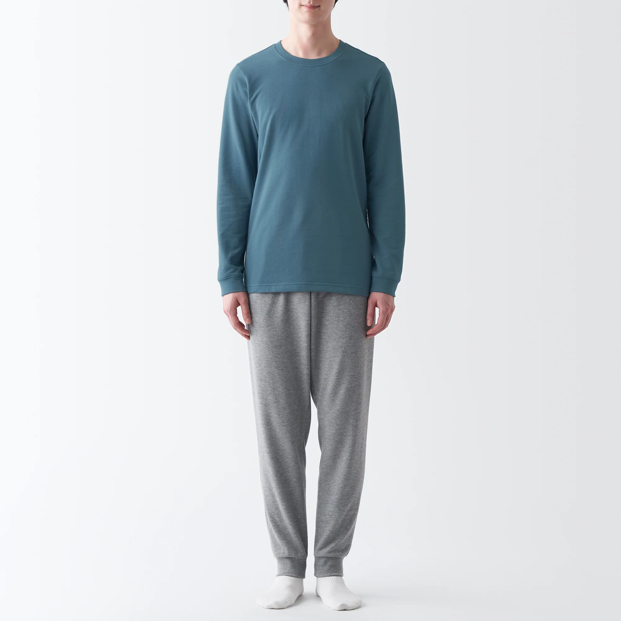 Men's Warm Cotton Crew Neck Long Sleeve T-Shirt - Image 4