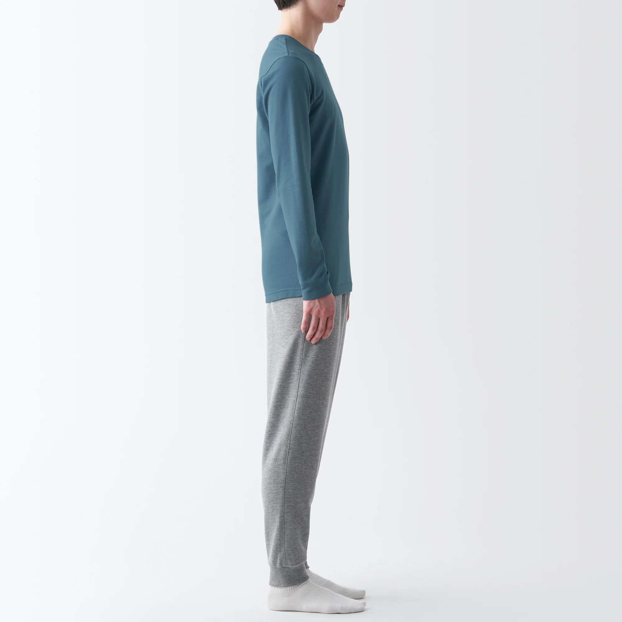 Men's Warm Cotton Crew Neck Long Sleeve T-Shirt - Image 5