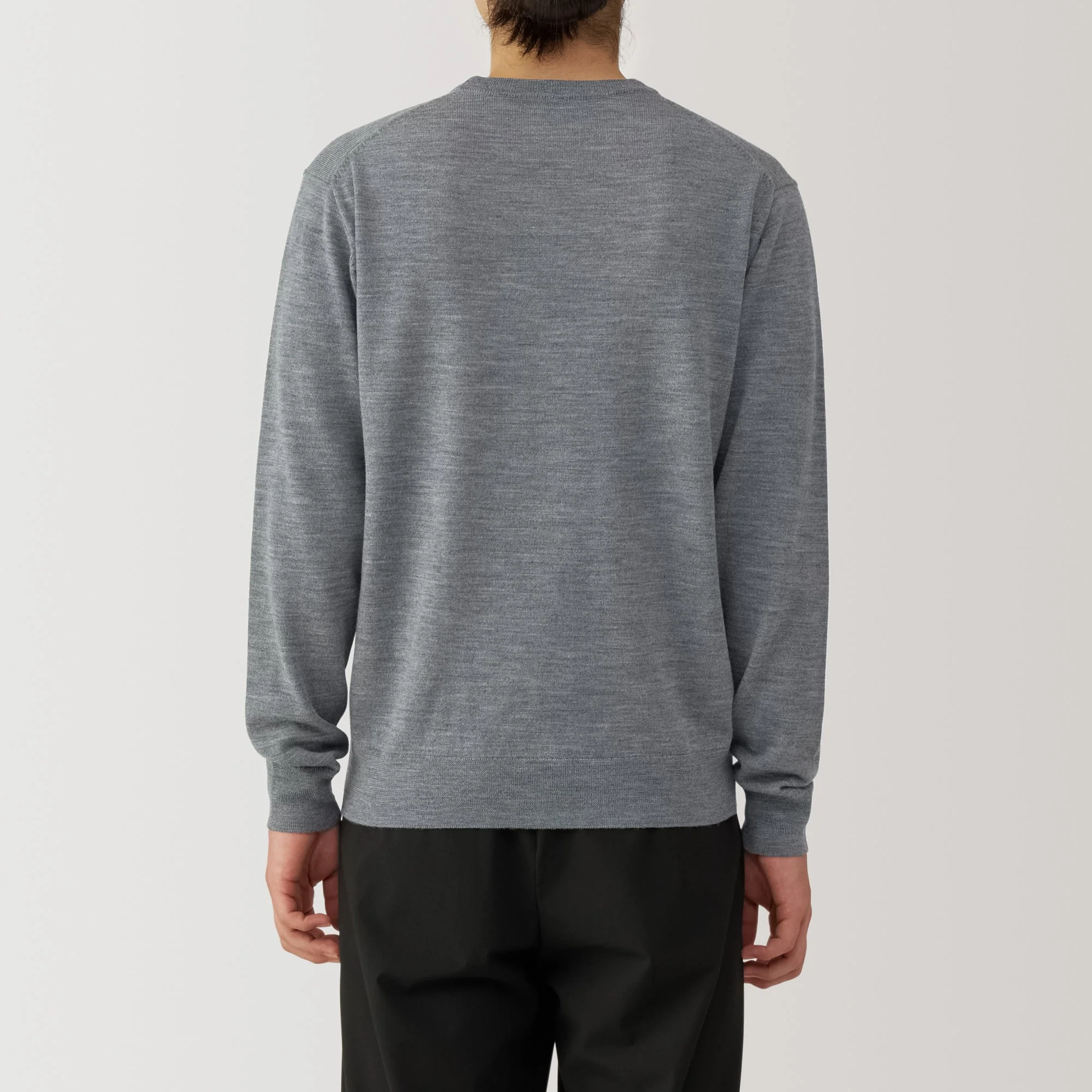 Men's Washable High-Gauge Crewneck Sweater - Image 13