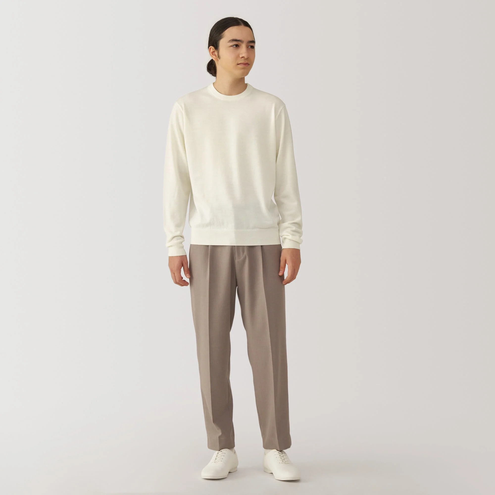 Men's Washable High-Gauge Crewneck Sweater - Image 4