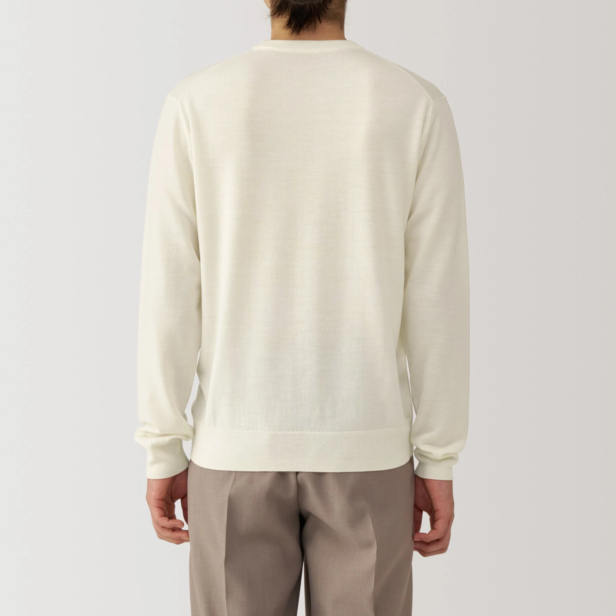 Men's Washable High-Gauge Crewneck Sweater - Image 6