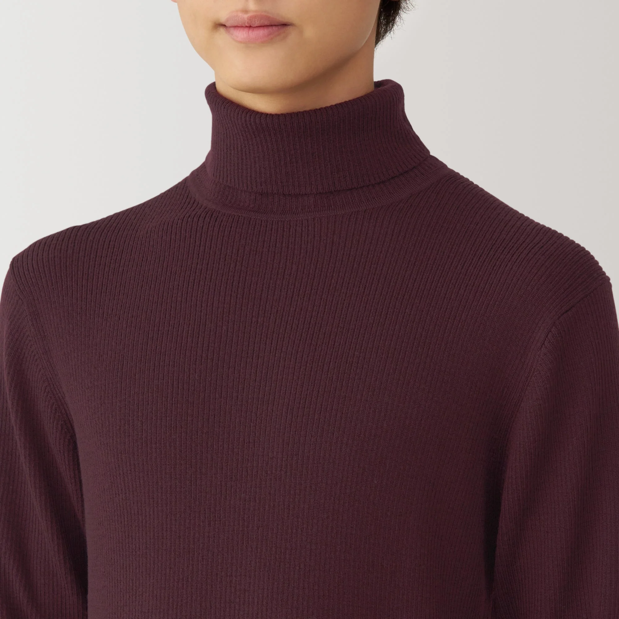 Men's Washable High-Gauge Turtleneck Ribbed Sweater - Image 14