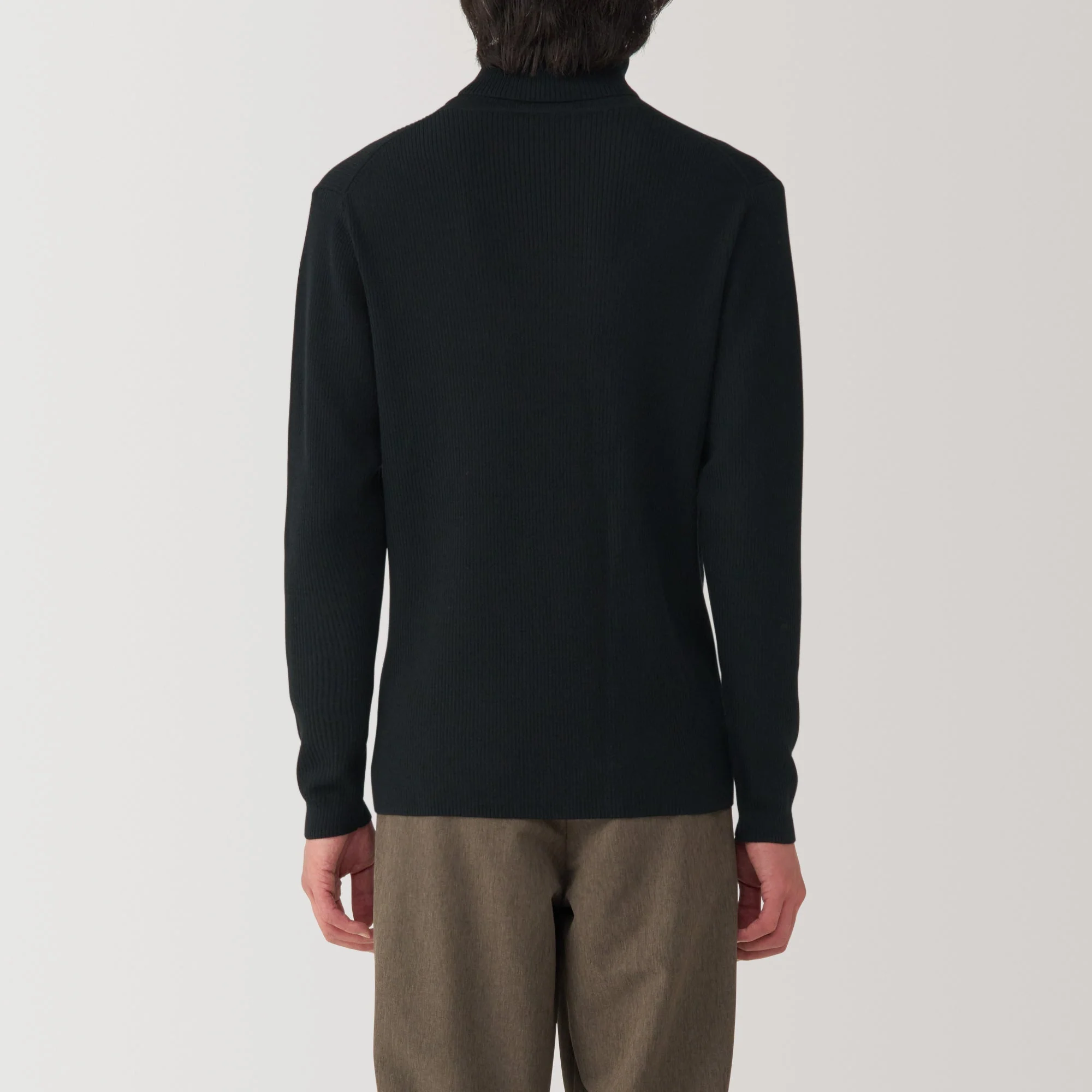 Men's Washable High-Gauge Turtleneck Ribbed Sweater - Image 34