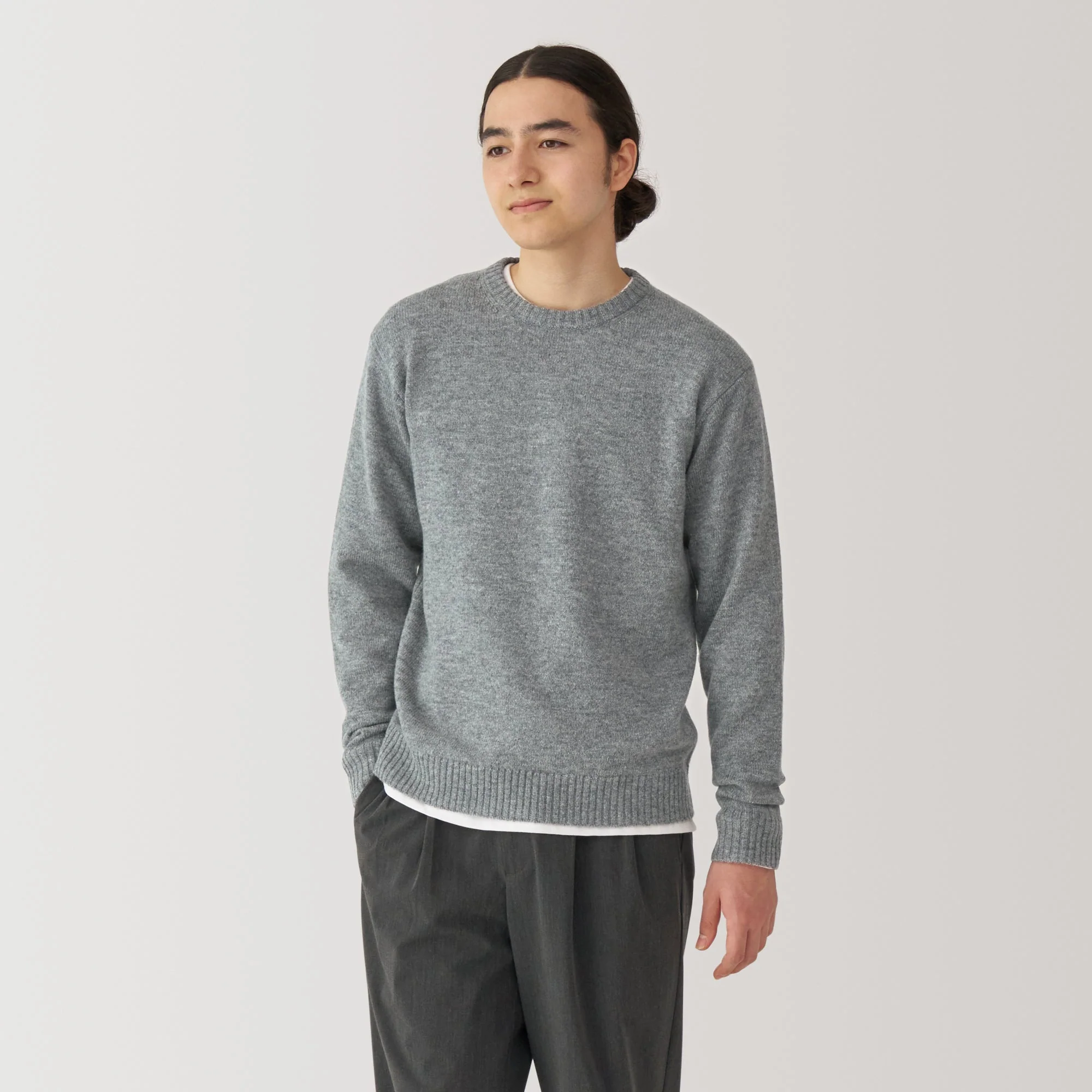 Men's Washable Mid-Gauge Crewneck Sweater - Image 10