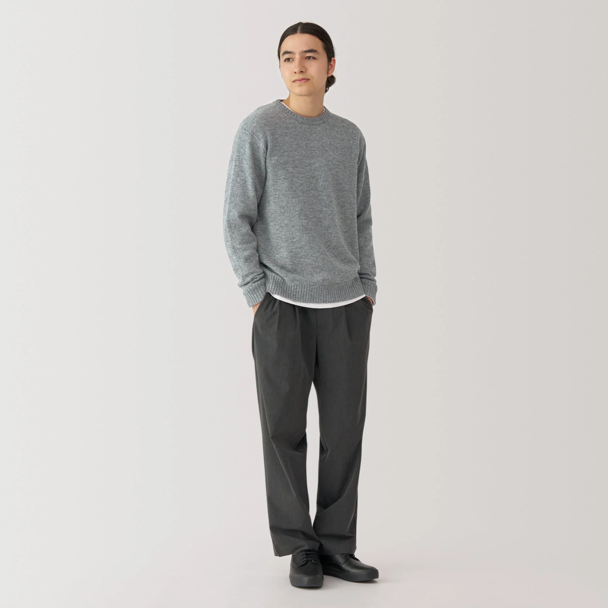 Men's Washable Mid-Gauge Crewneck Sweater - Image 11