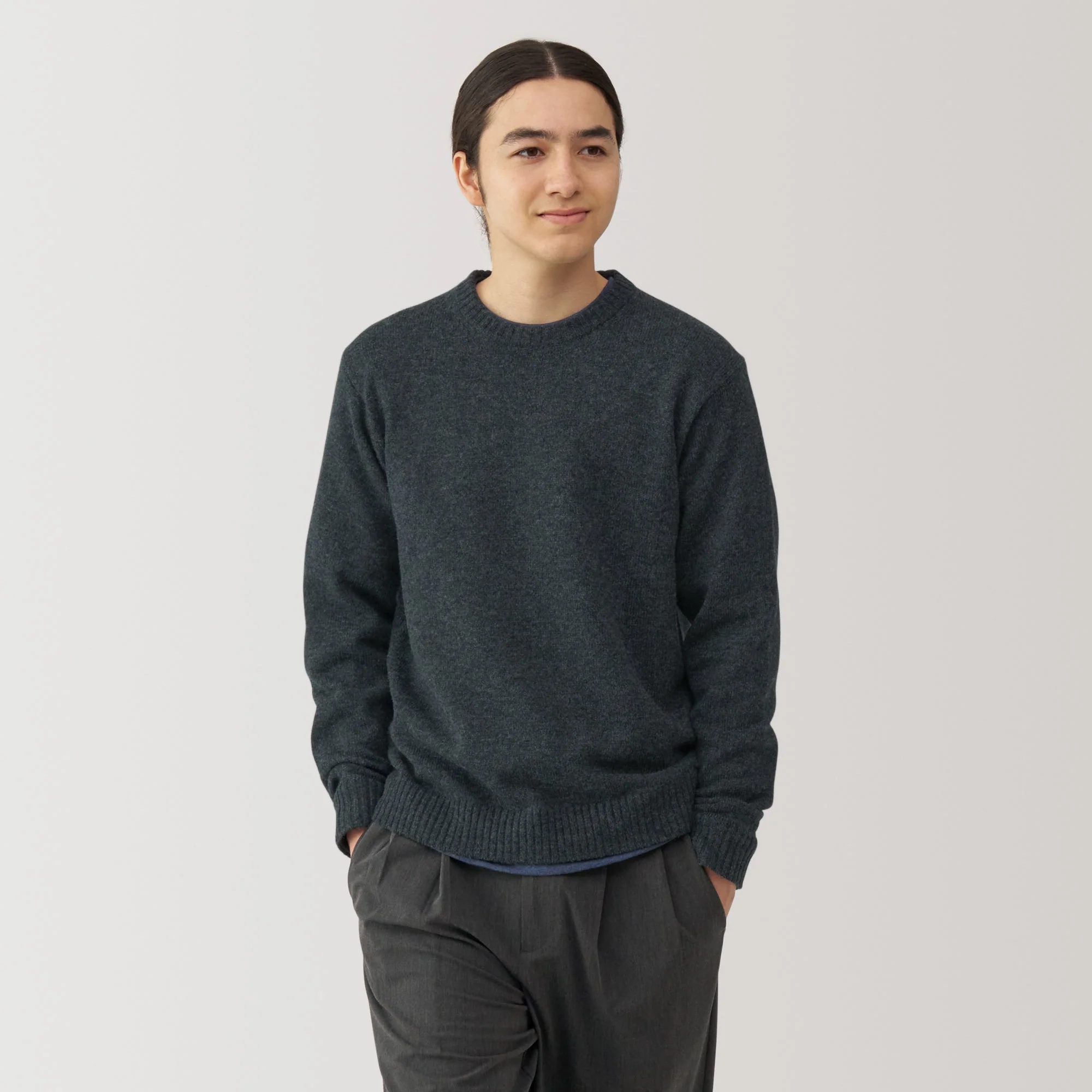 Men's Washable Mid-Gauge Crewneck Sweater - Image 17