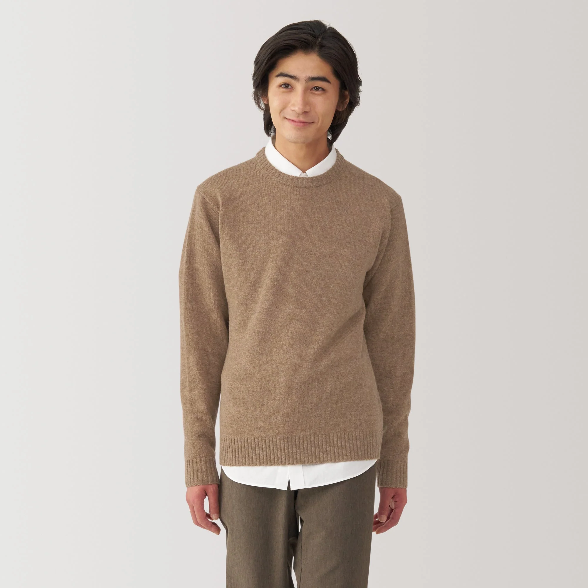 Men's Washable Mid-Gauge Crewneck Sweater - Image 3