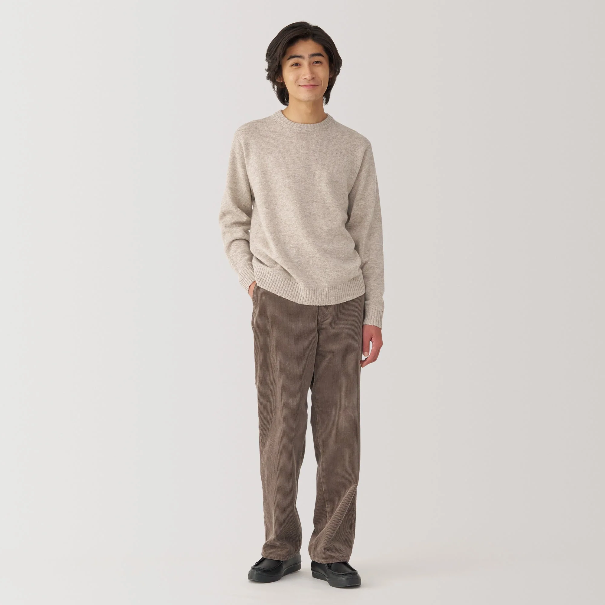 Men's Washable Mid-Gauge Crewneck Sweater - Image 32