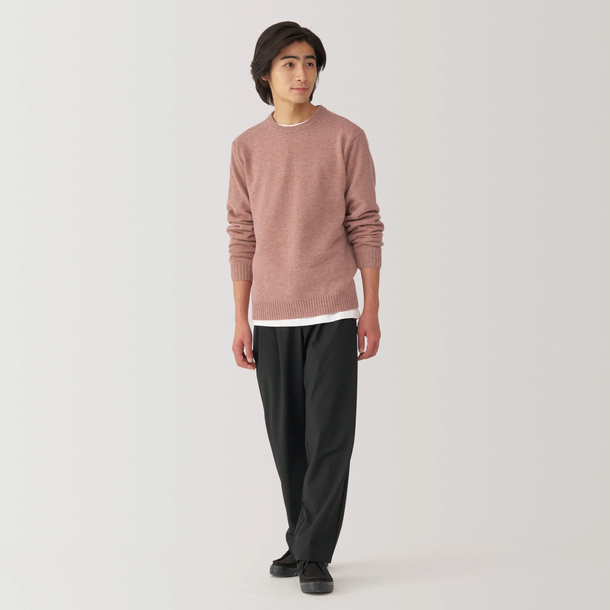 Men's Washable Mid-Gauge Crewneck Sweater - Image 39
