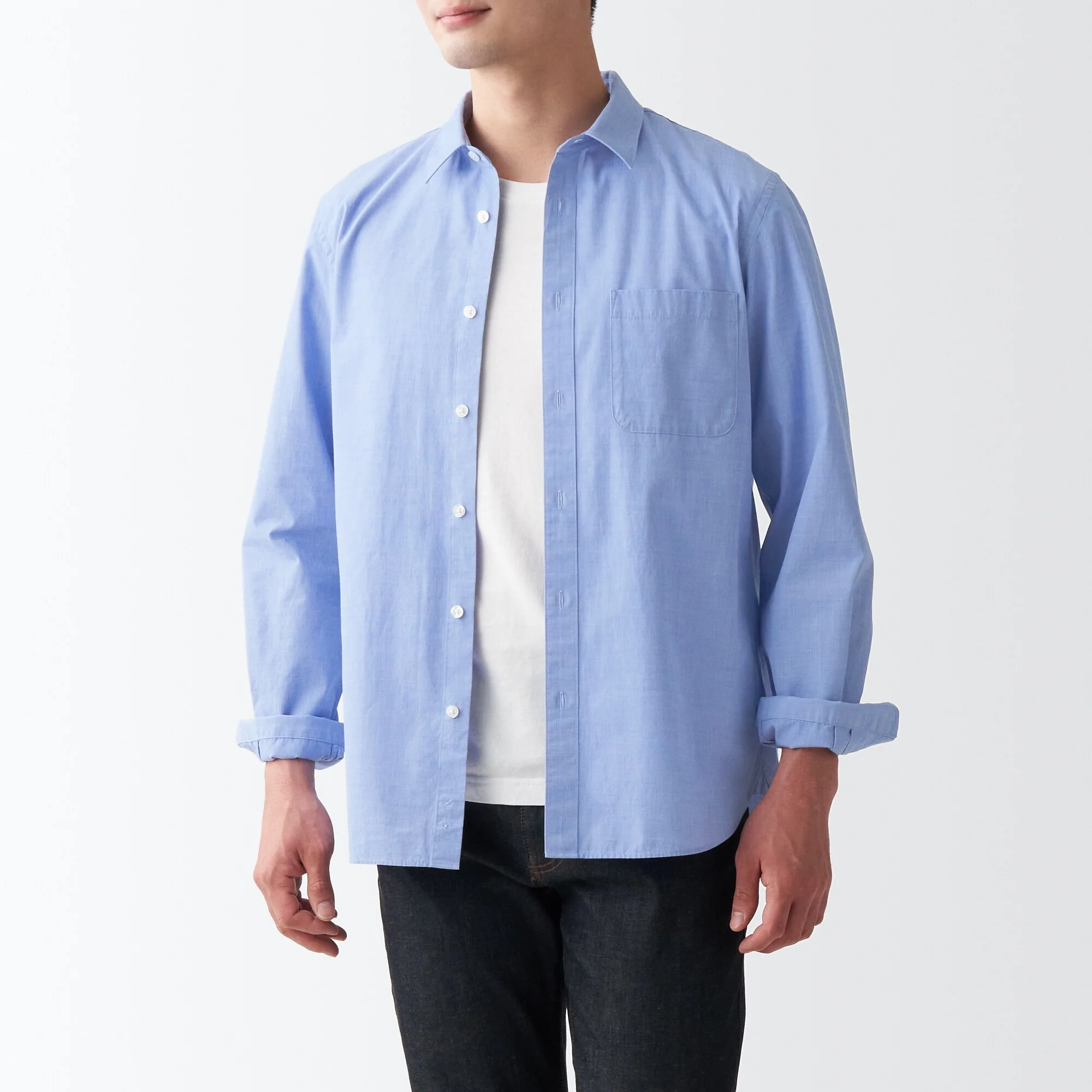 Men's Washed Broad Shirt - Image 3
