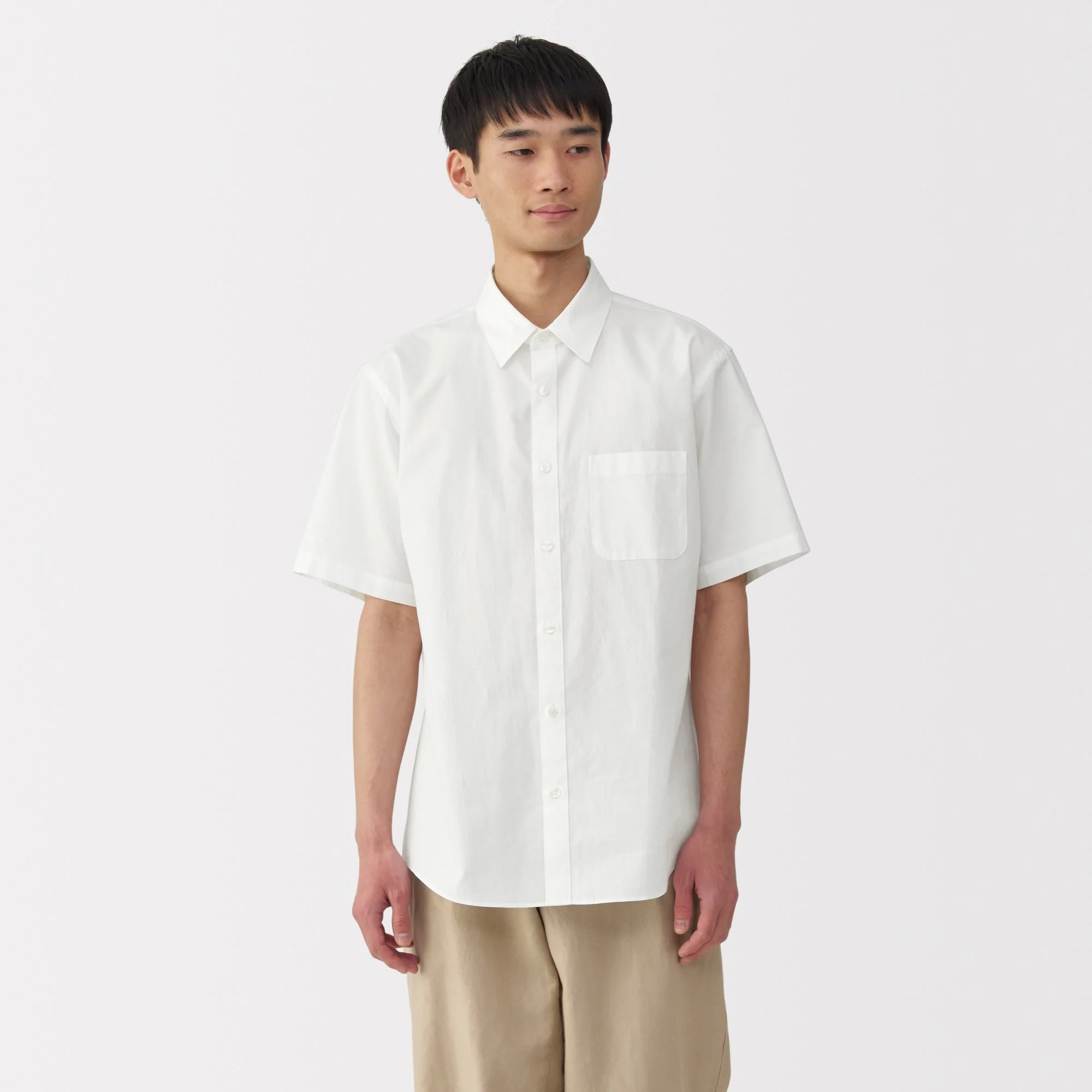 Men's Washed Broadcloth Short Sleeve Shirt - Image 3