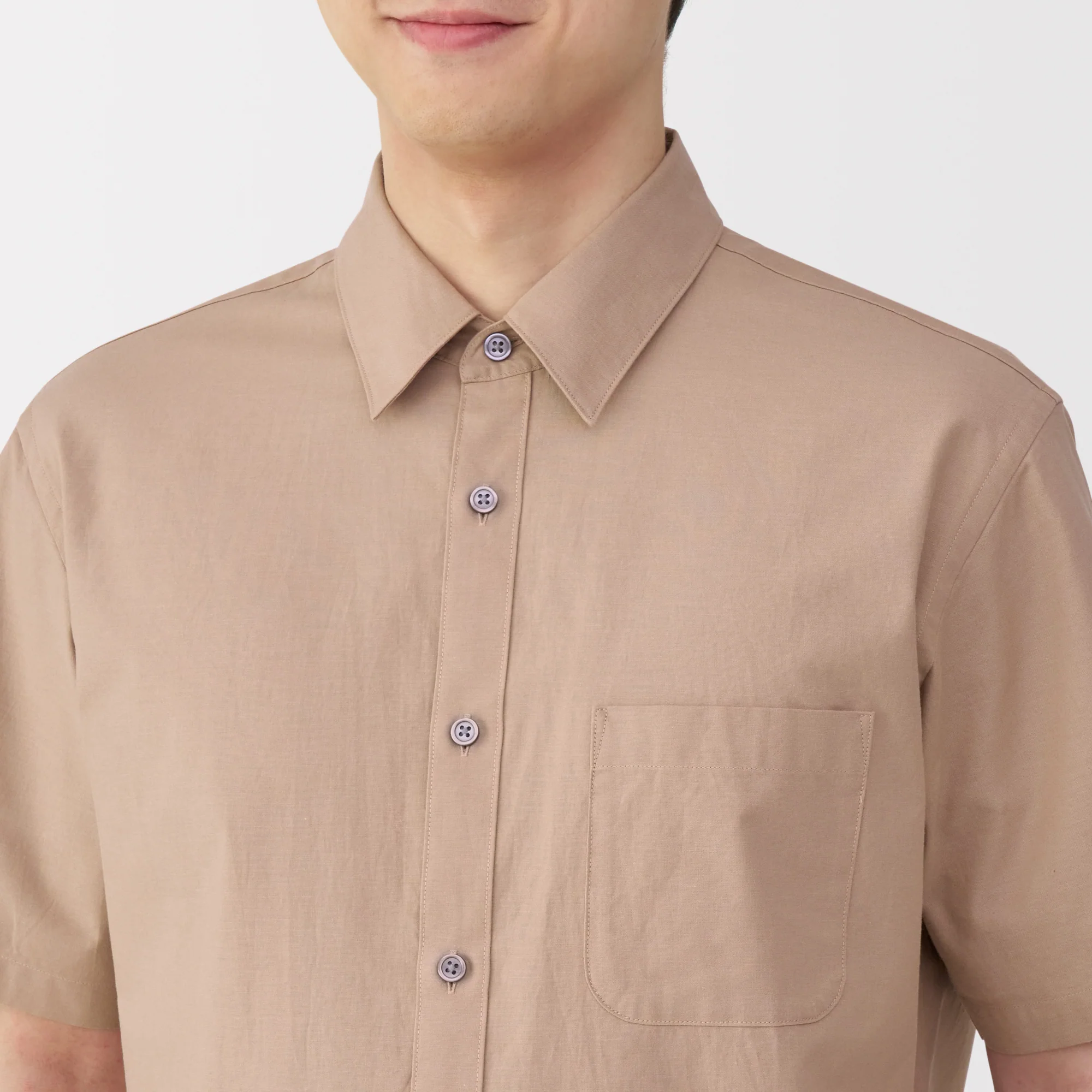 Men's Washed Broadcloth Short Sleeve Shirt - Image 31