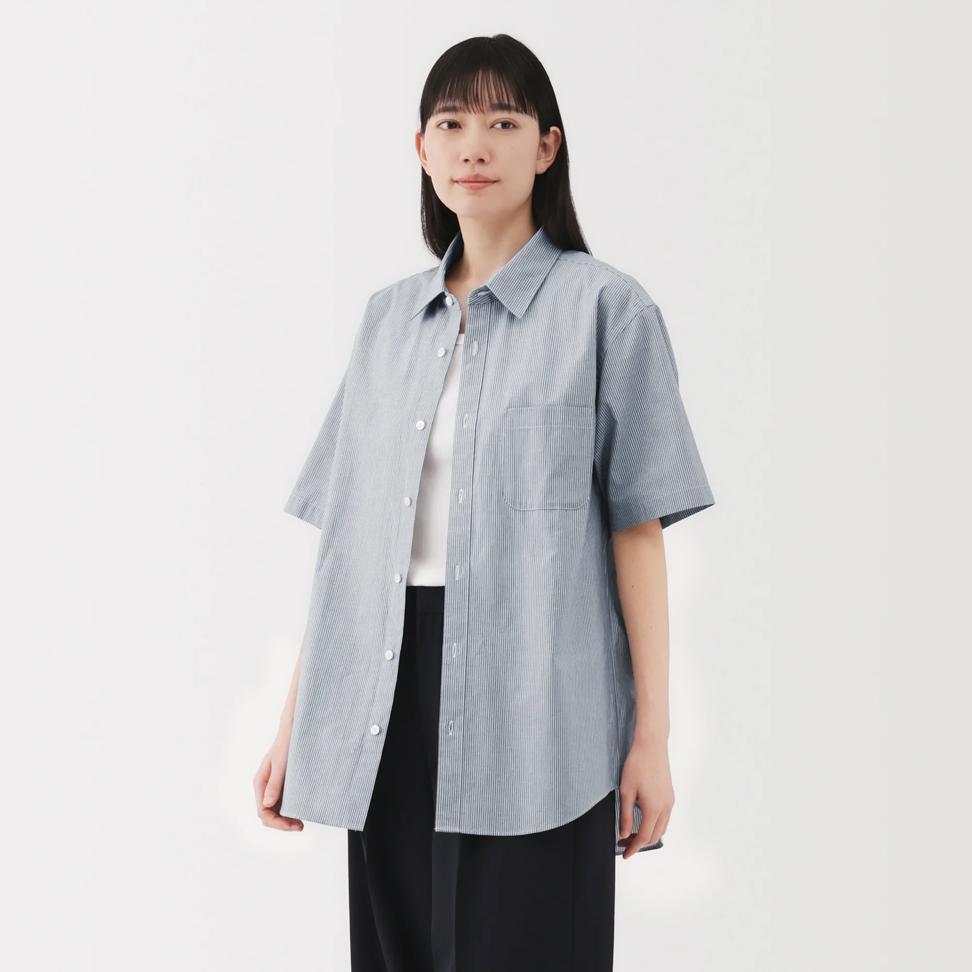 Men's Washed Broadcloth Short Sleeve Shirt - Image 45